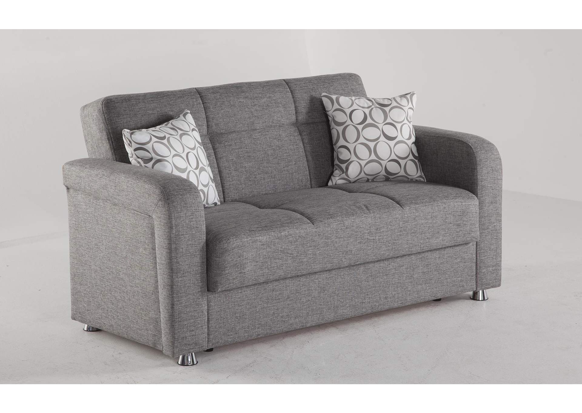 VISION LOVE SEAT - DIEGO GRAY - 2 PIECES image 4