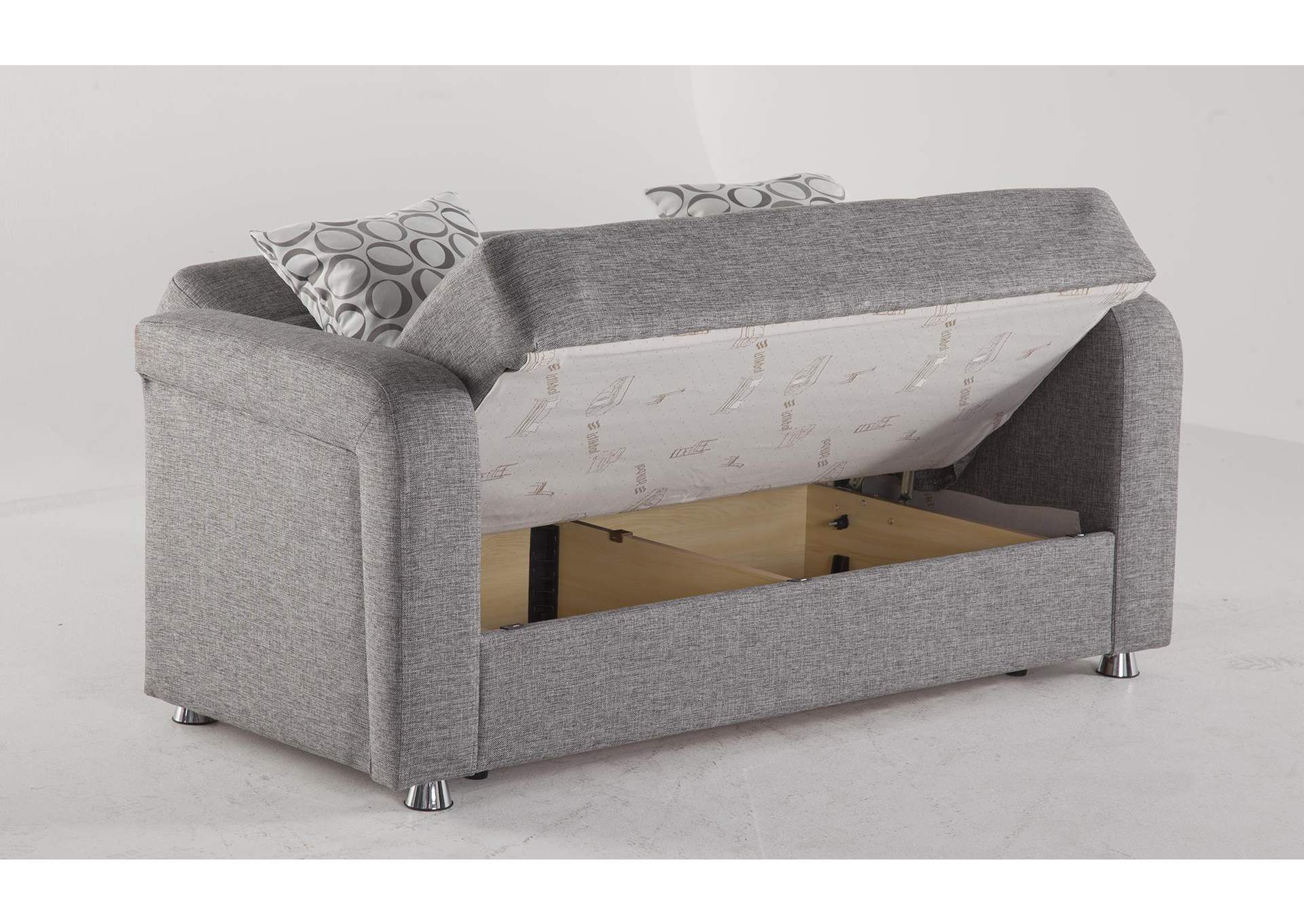 VISION LOVE SEAT - DIEGO GRAY - 2 PIECES image 1