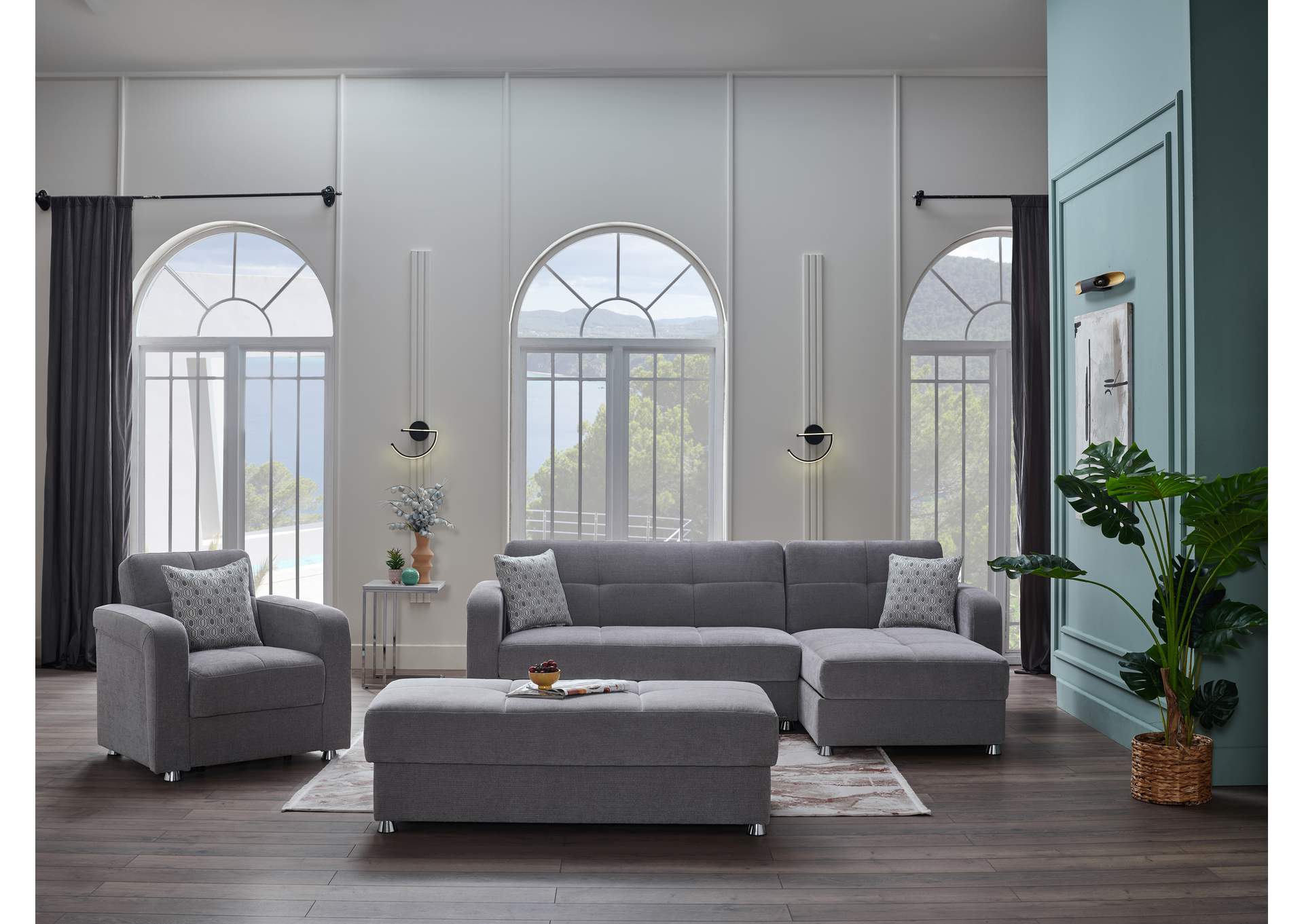 VISION SECTIONAL CHAISE PART - KOOPSI GRAY image 3