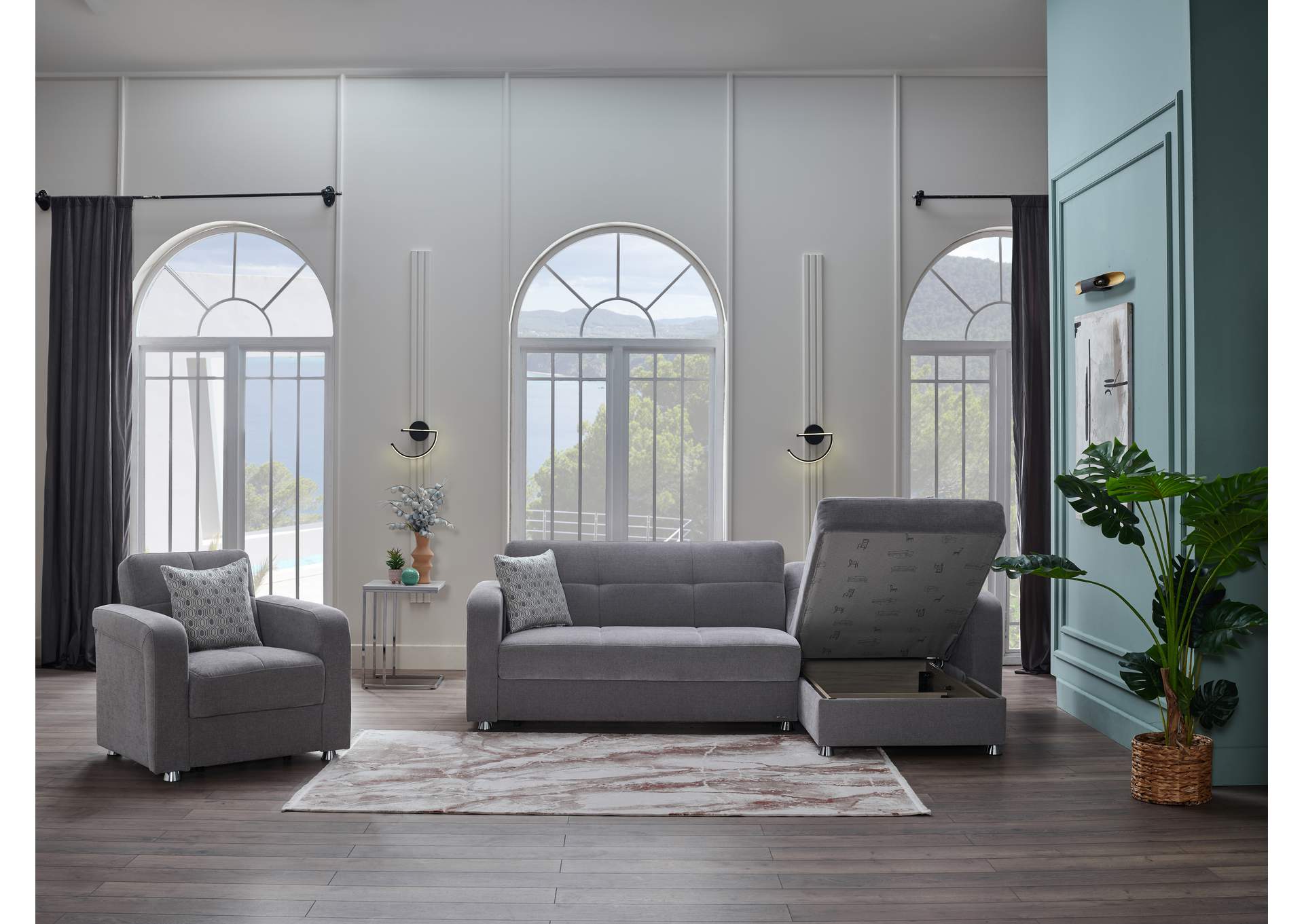 VISION SECTIONAL CHAISE PART - KOOPSI GRAY image 4