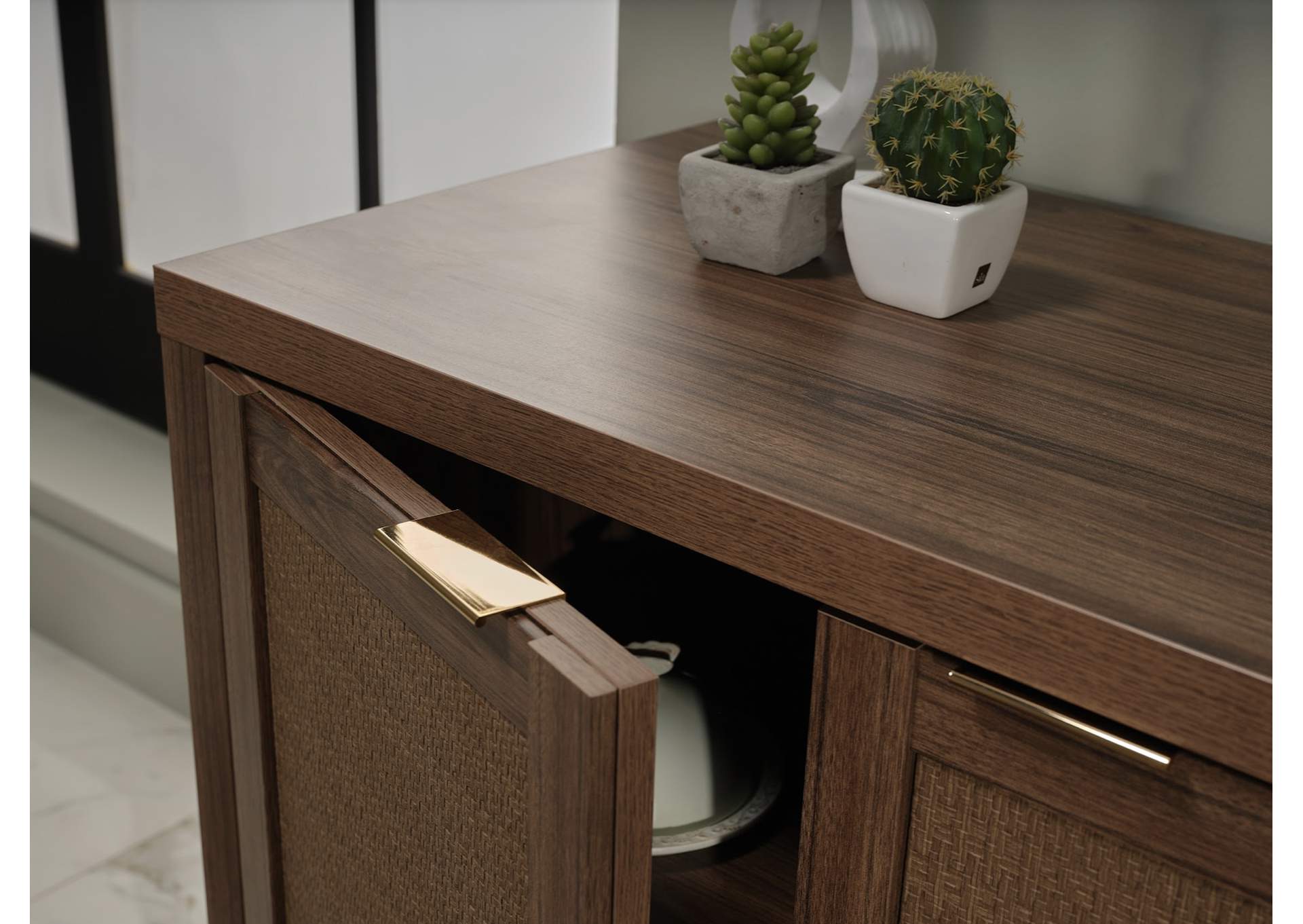 ARDEN 4 DOOR CONSOLE - ALEGRO WALNUT - 1 PIECE image 5