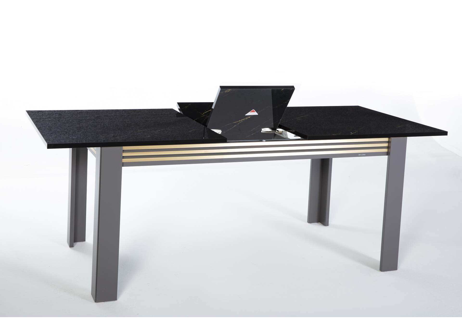 CARLINO EXPANDABLE DINING TABLE - PRADA GREY CAR MRB - 2 PIECES image 3