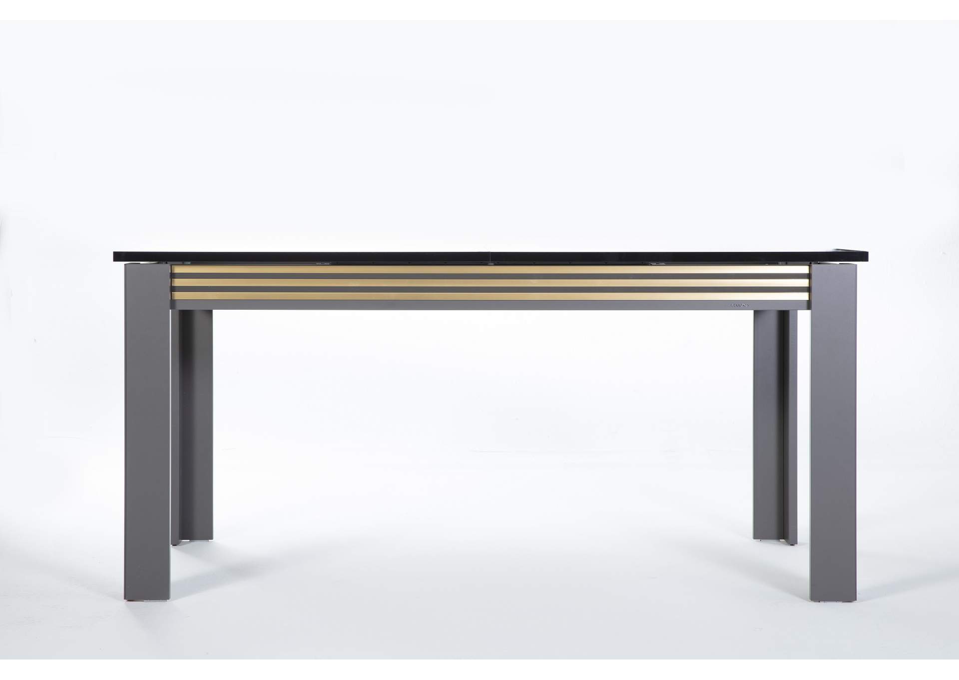 CARLINO EXPANDABLE DINING TABLE - PRADA GREY CAR MRB - 2 PIECES image 1