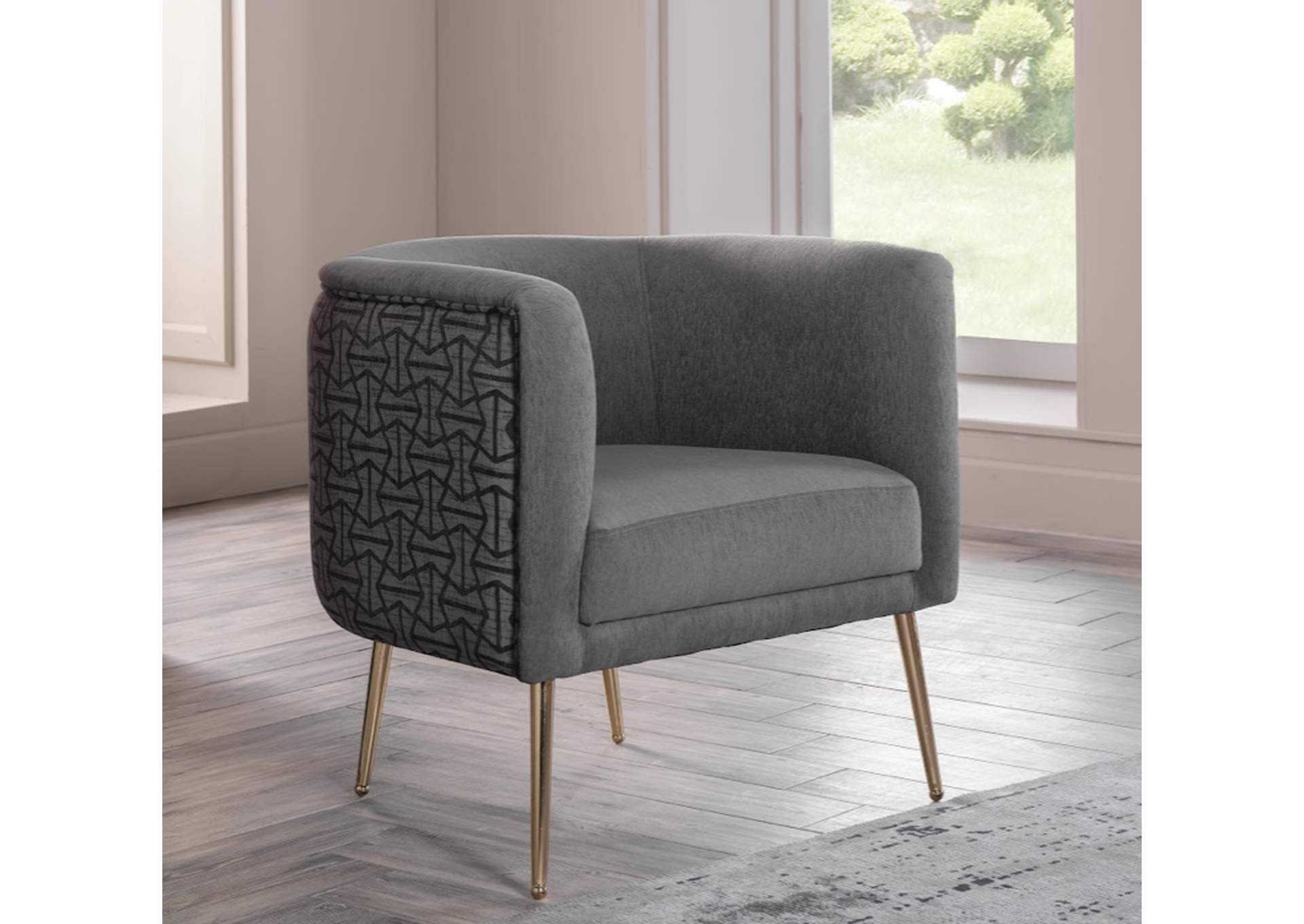 CLOAK ACCENT ARMCHAIR - CLOAK GREY image 1