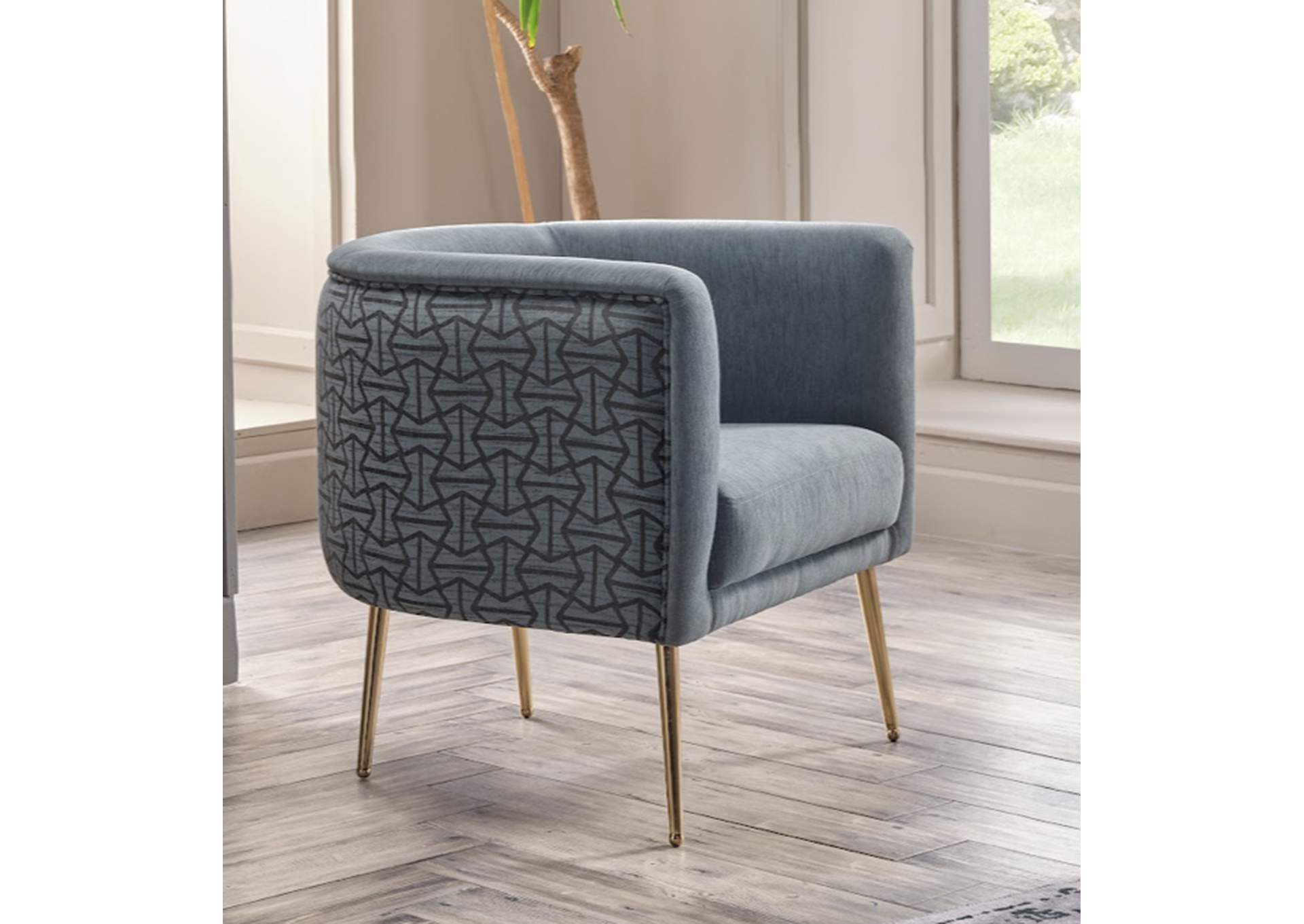 CLOAK ACCENT ARMCHAIR - CLOAK GREEN image 1