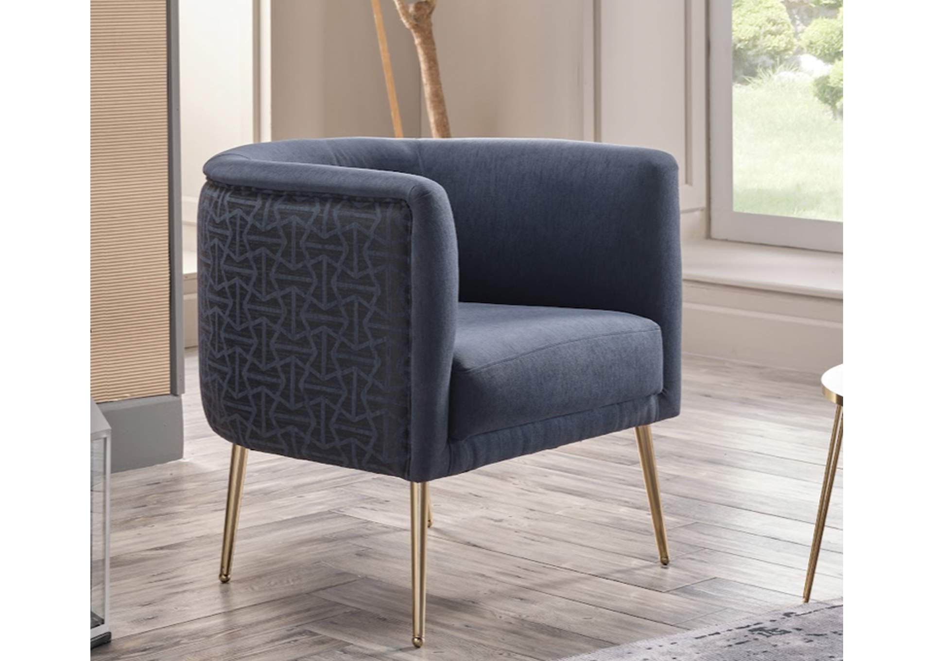 CLOAK ACCENT ARMCHAIR - CLOAK NAVY image 1