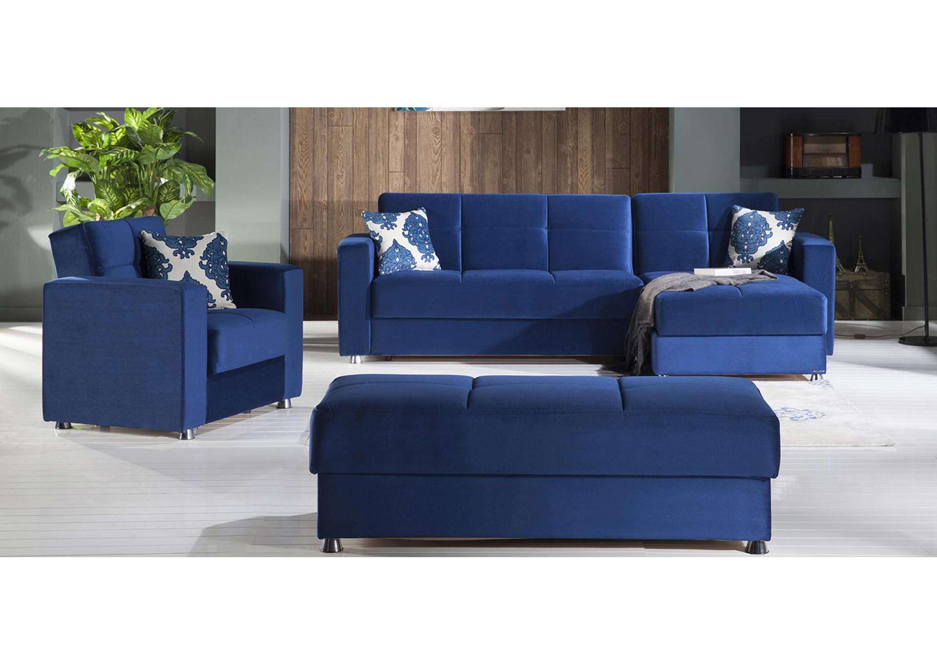 ELEGANT ARMCHAIR - ROMA NAVY - 2 PIECES image 3