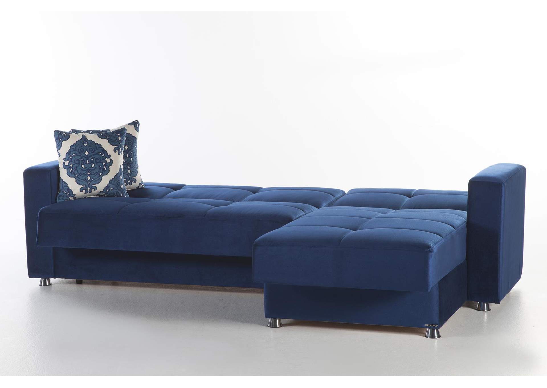 ELEGANT SECTIONAL STORAGE LOVE SEAT - ROMA NAVY - 1 PIECE image 4