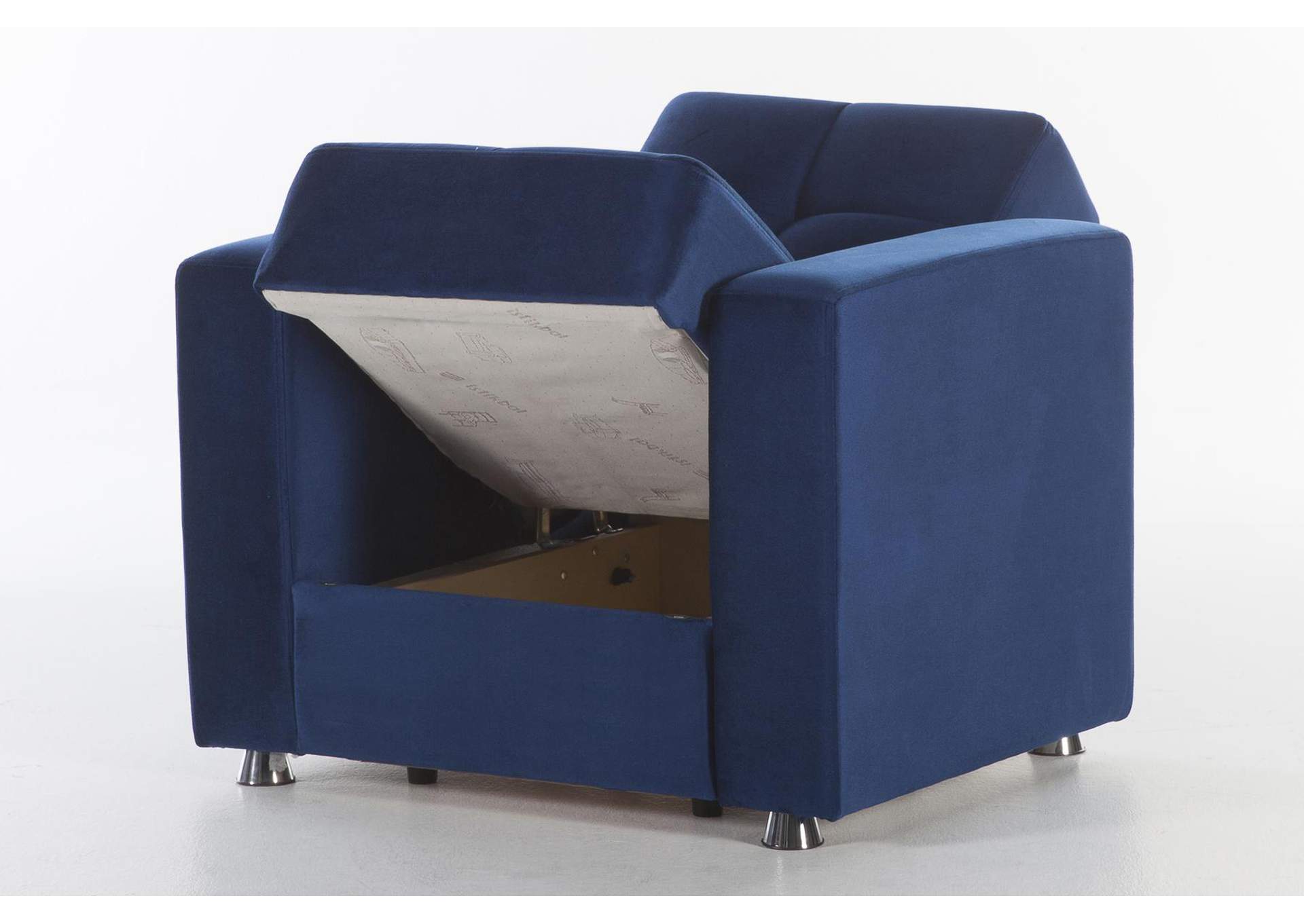 ELEGANT ARMCHAIR - ROMA NAVY - 2 PIECES image 1
