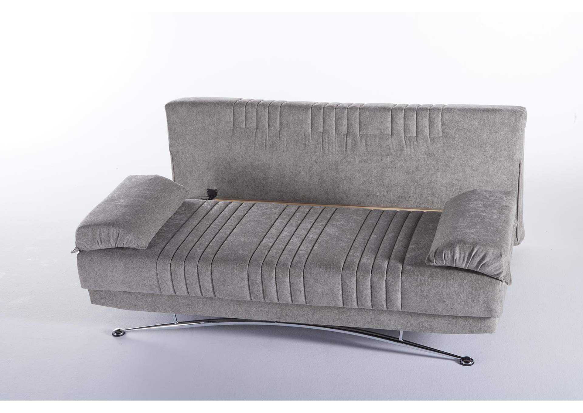 FANTASY 3 SEAT SLEEPER - VALENCIA GREY PLAIN FABRIC - 1 PIECE image 4