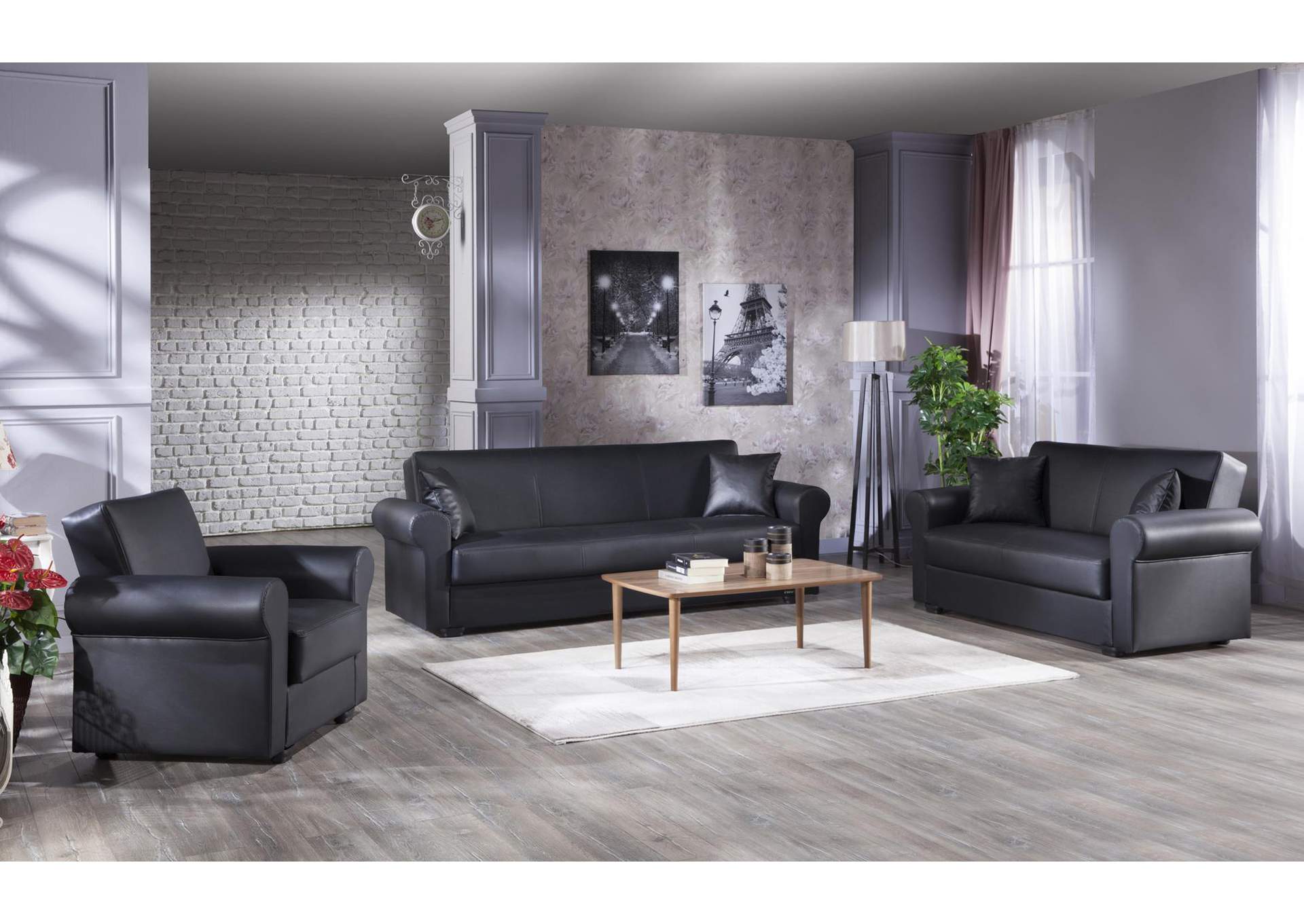 FLORIS ARMCHAIR - SANTA GLORY BLACK - 2 PIECES image 3