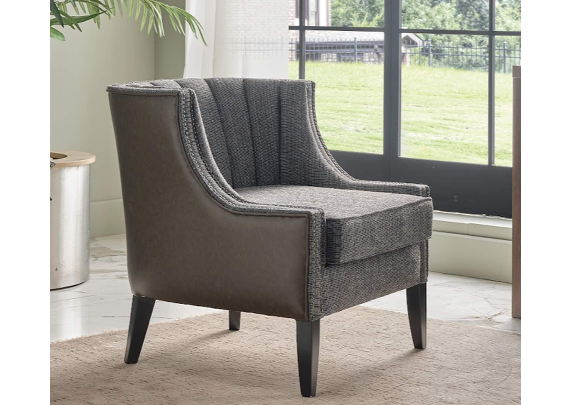 HAMES ACCENT CHAIR - HAMES BROWN - 1 PIECE image 1