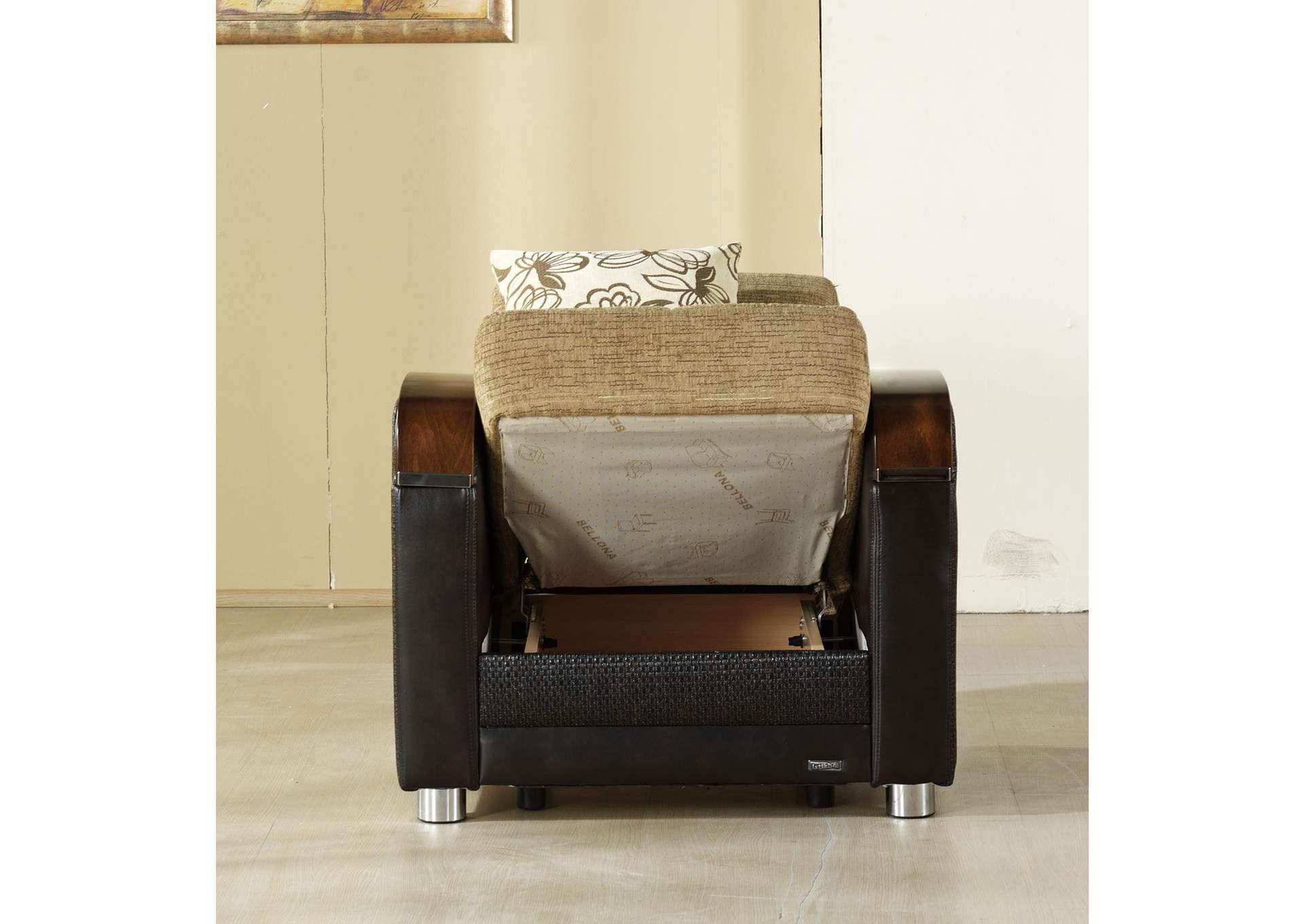 LUNA ARMCHAIR - FULYA BROWN - 2 PIECES image 1