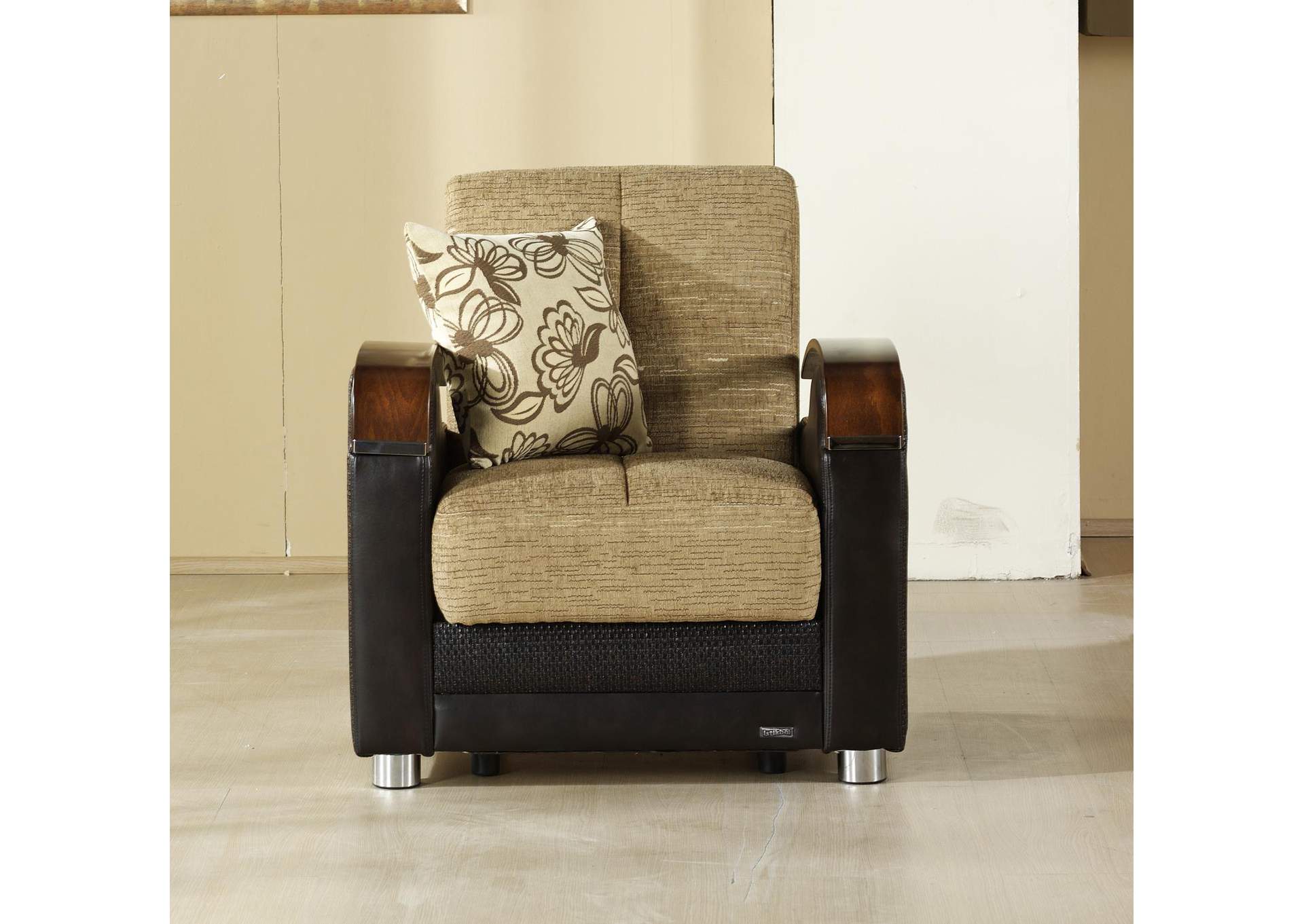 LUNA ARMCHAIR - FULYA BROWN - 2 PIECES image 4