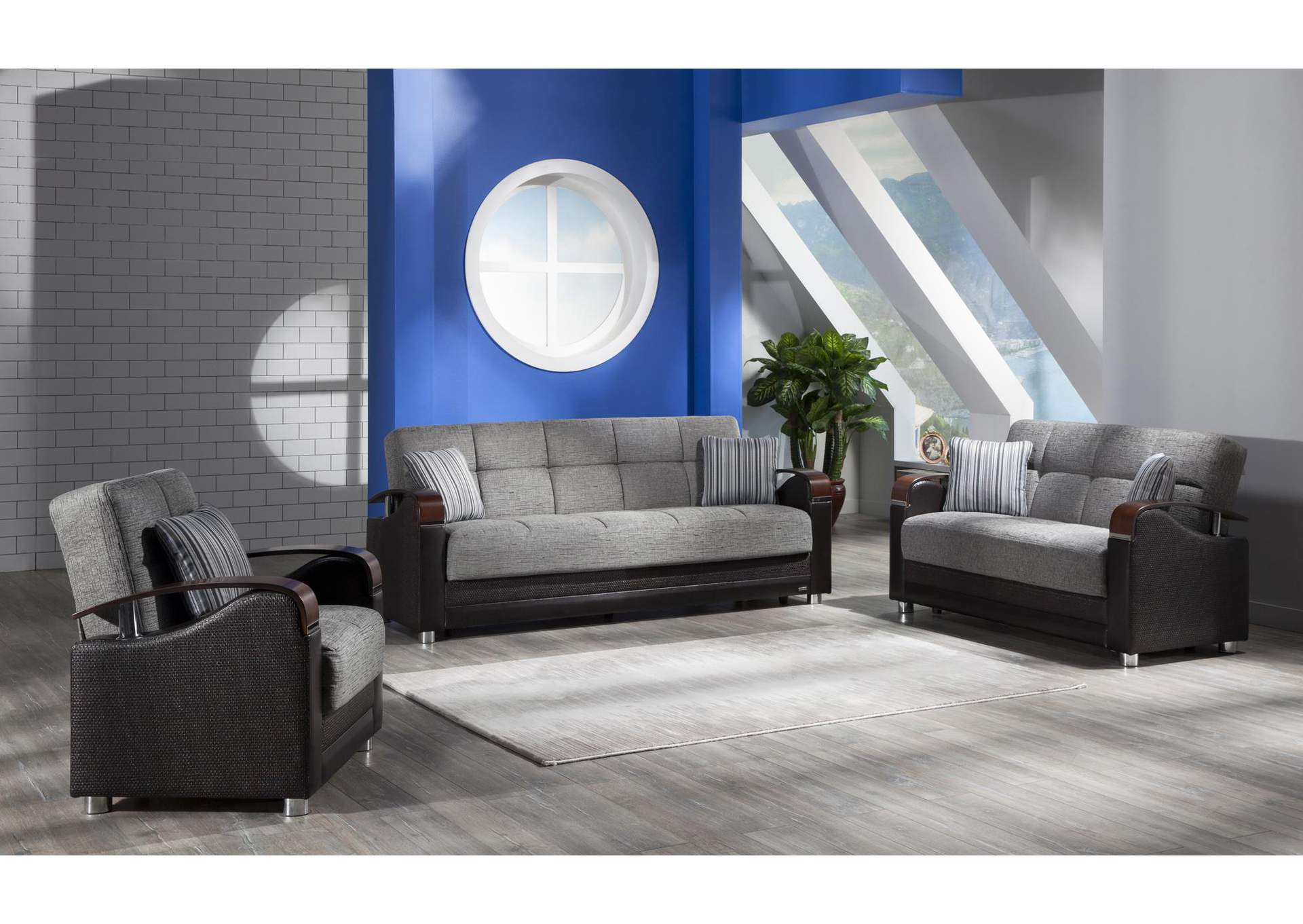 LUNA ARMCHAIR SLEEPER - FULYA GRAY - 2 PIECES image 3