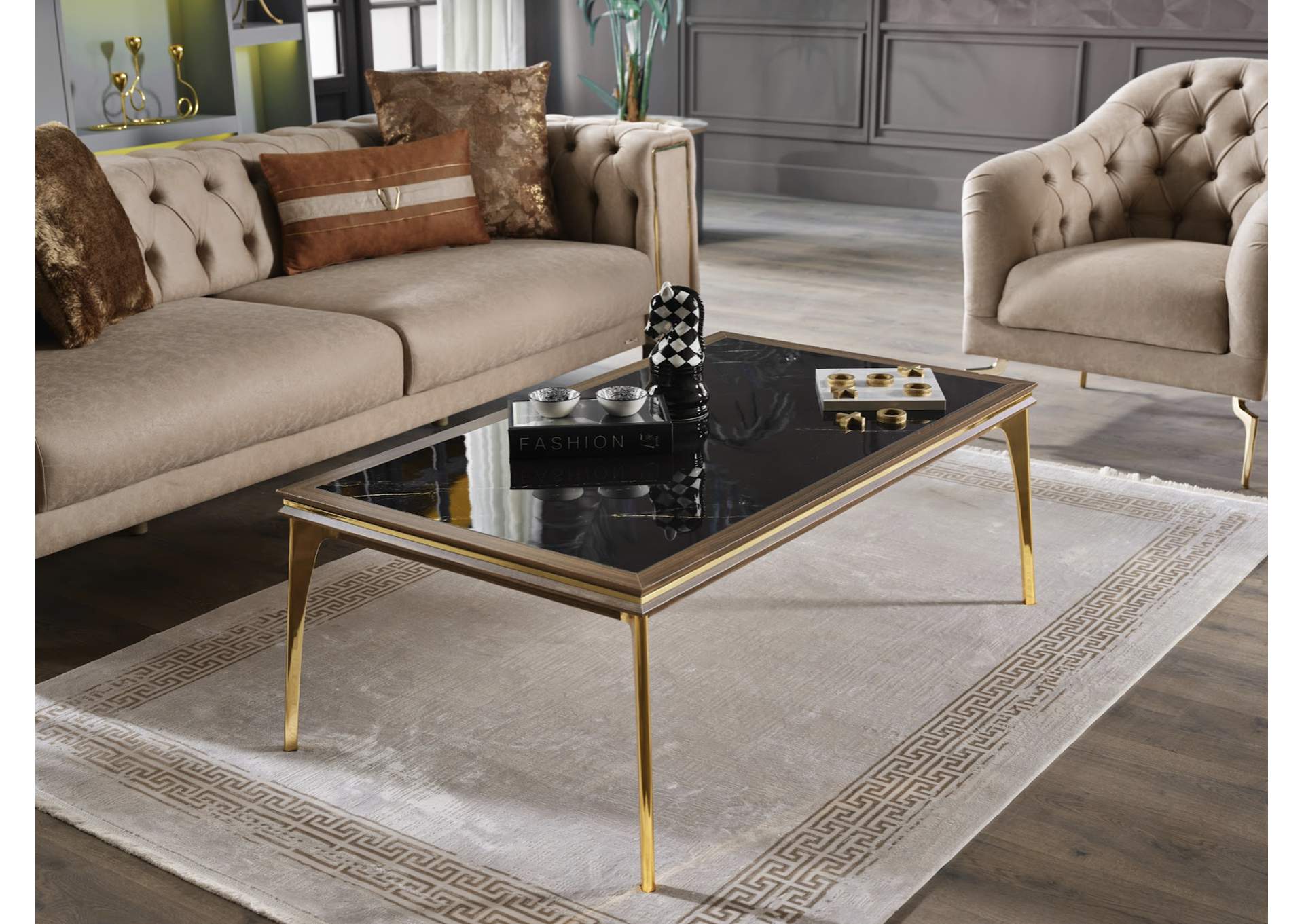 MONTEGO 3 SEAT SLEEPER - DARK VIZON - 2 PIECES image 1