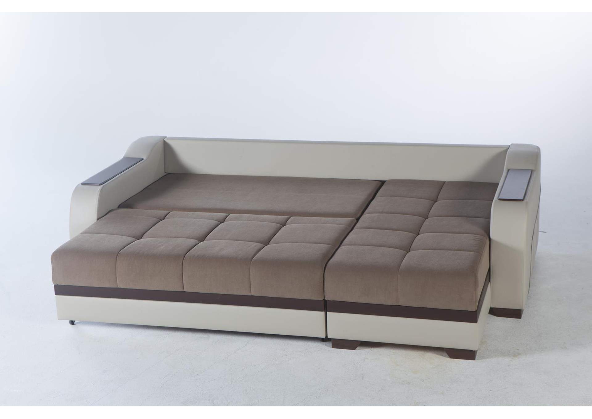 ULTRA SECTIONAL - OPTIMUM BROWN - 4 PIECES image 1
