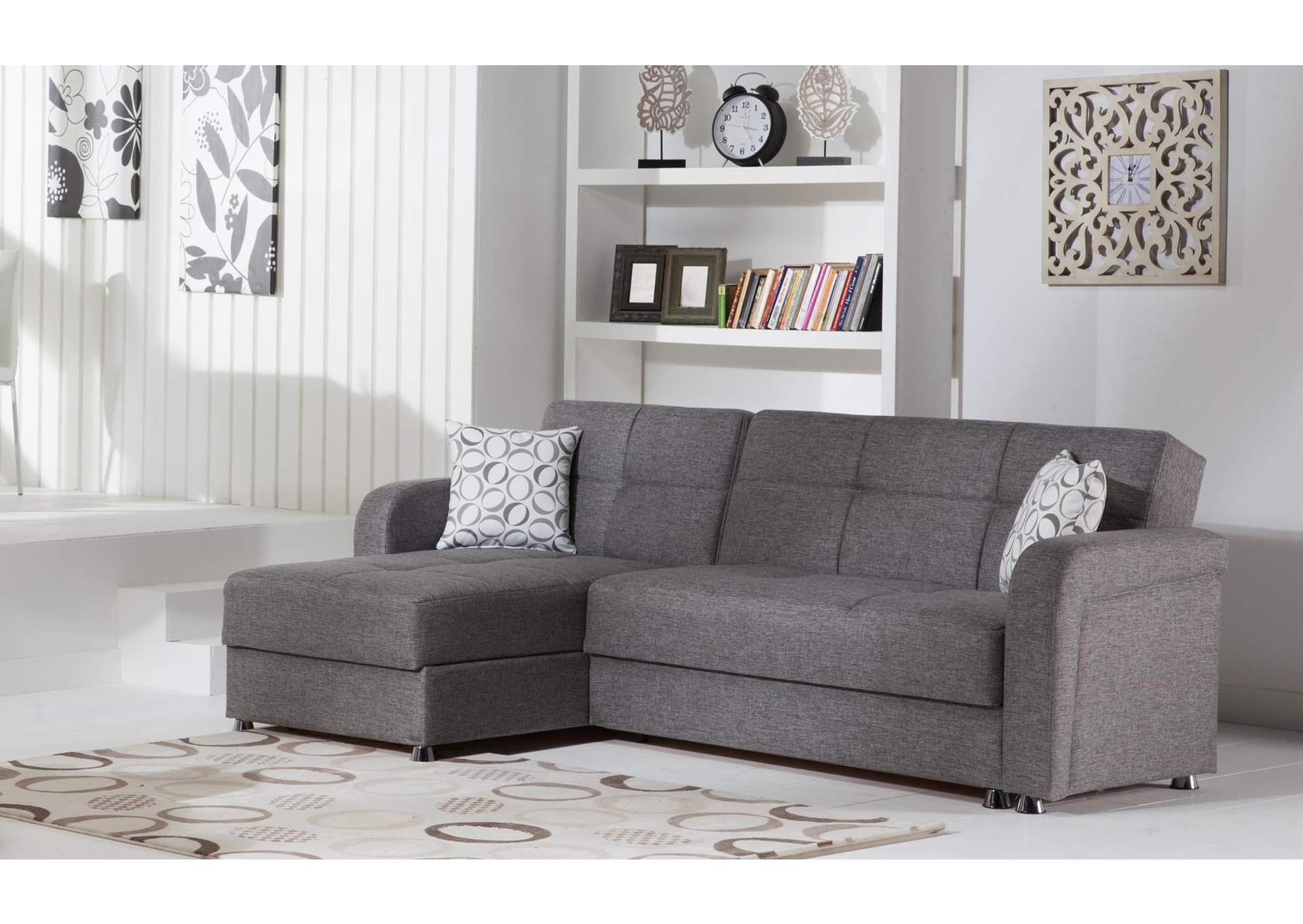 VISION SECTIONAL LOVE SEAT PART - DIEGO GRAY - 1 PIECE image 4