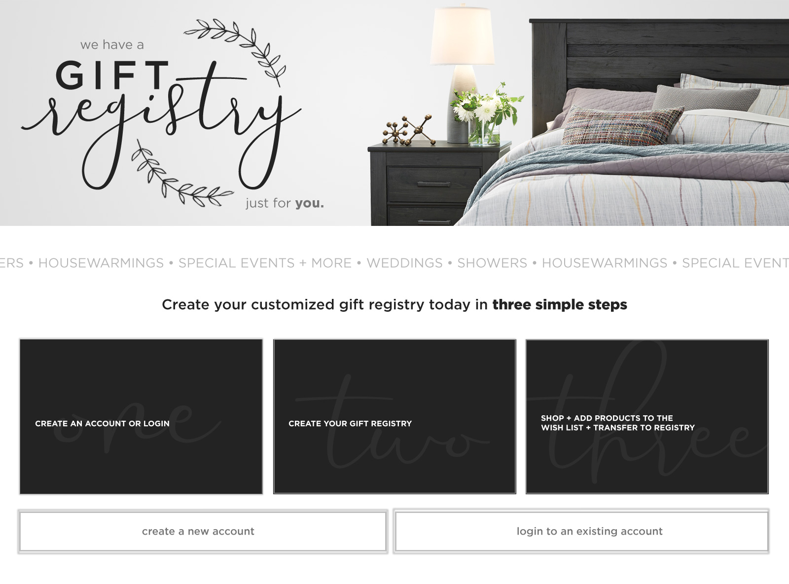 We have a Gift Registry just for you