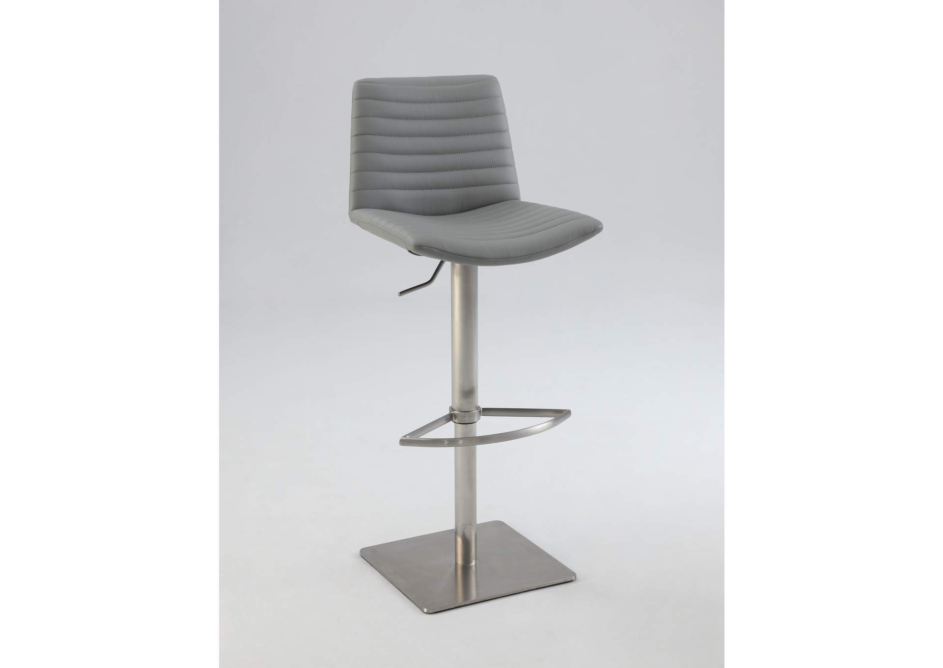 Ribbed Back And Seat Pneumatic-Adjustable Stool image 1