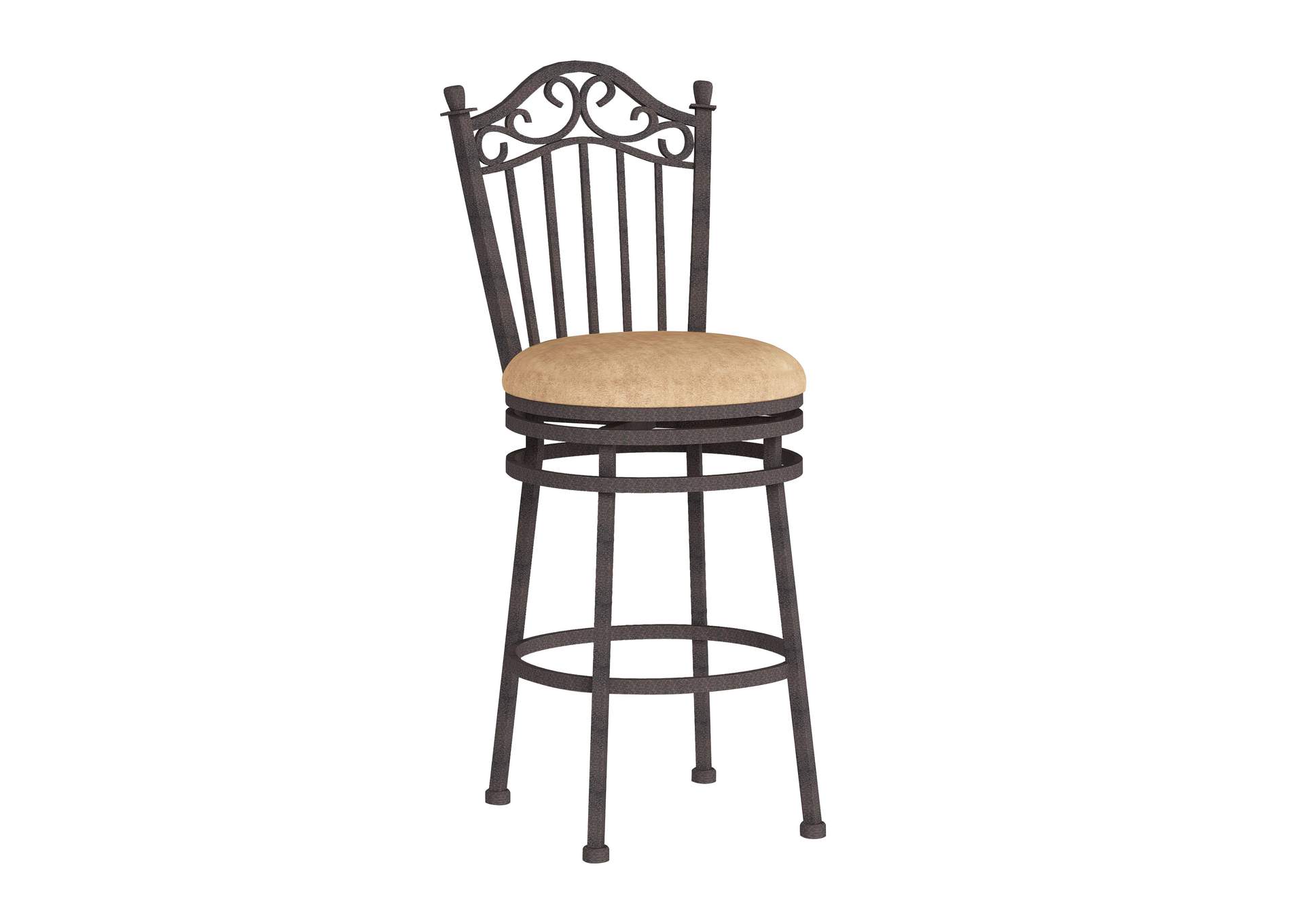 Counter Height Stool With Memory Return Swivel image 3
