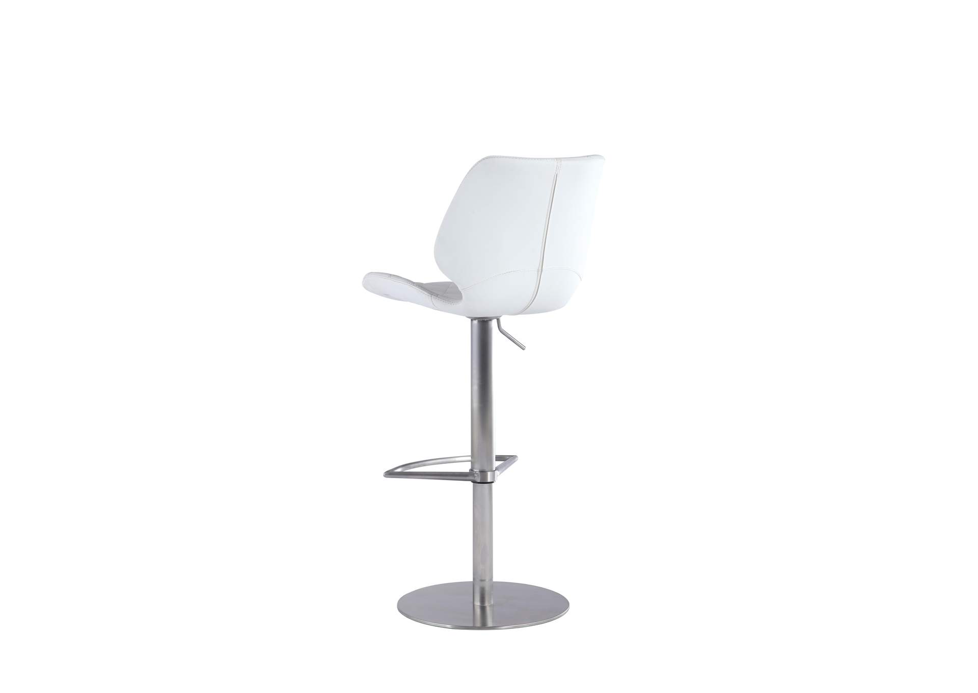 Modern Pneumatic-Adjustable Stool With Diamond Stitching image 4