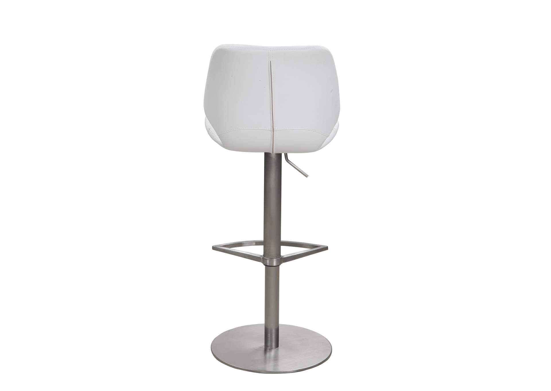 Modern Pneumatic-Adjustable Stool With Diamond Stitching image 5