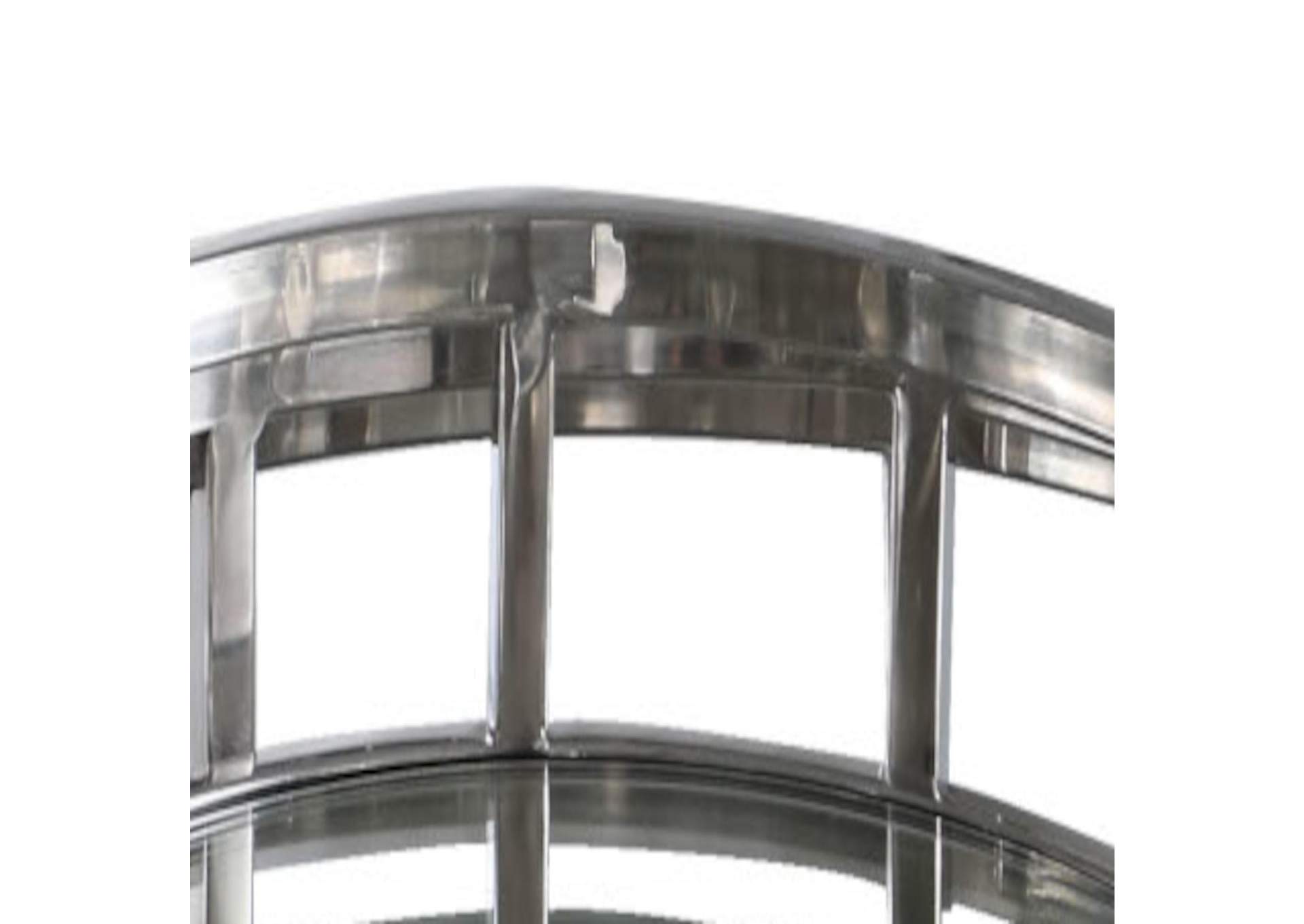 Round Stainless Steel Mirrored Nesting Trays image 5
