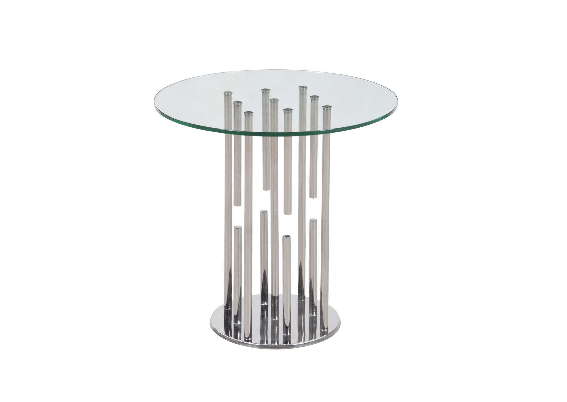 Contemporary Floating Pedestal Lamp Table image 1