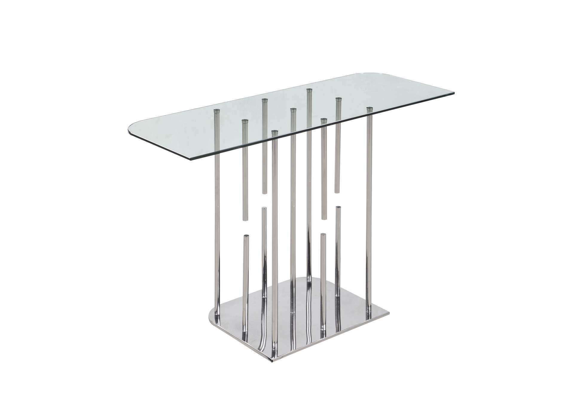 Contemporary Floating Pedestal Sofa Table image 3
