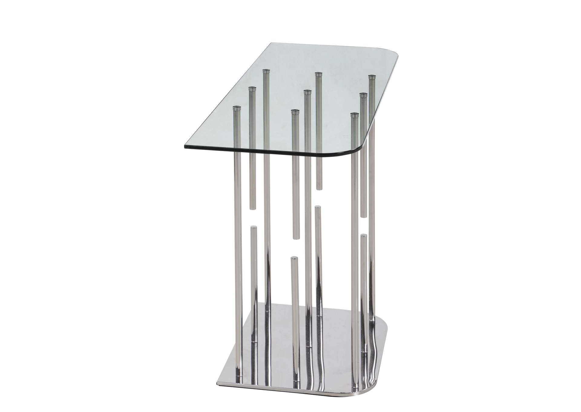Contemporary Floating Pedestal Sofa Table image 7