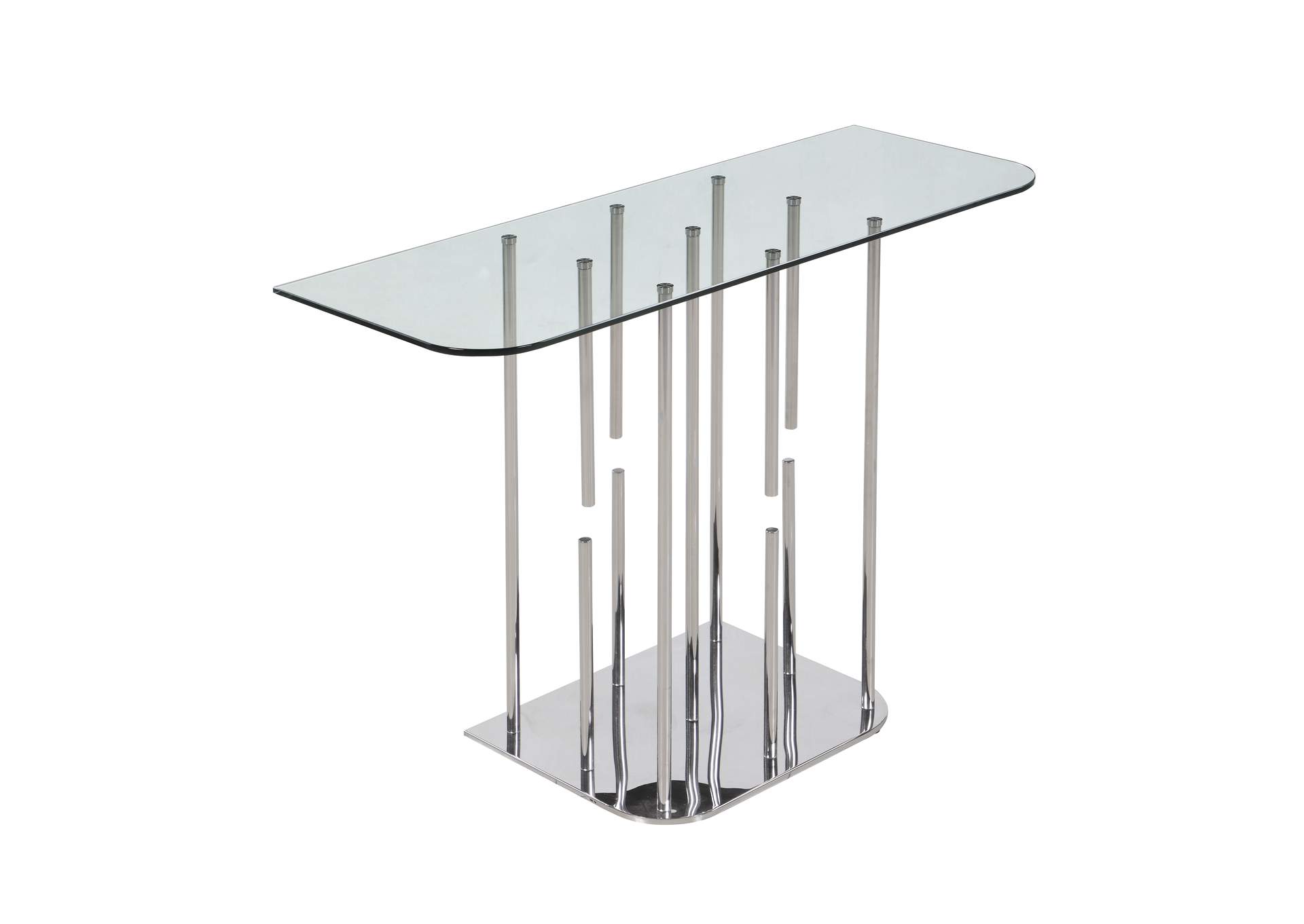 Contemporary Floating Pedestal Sofa Table image 5
