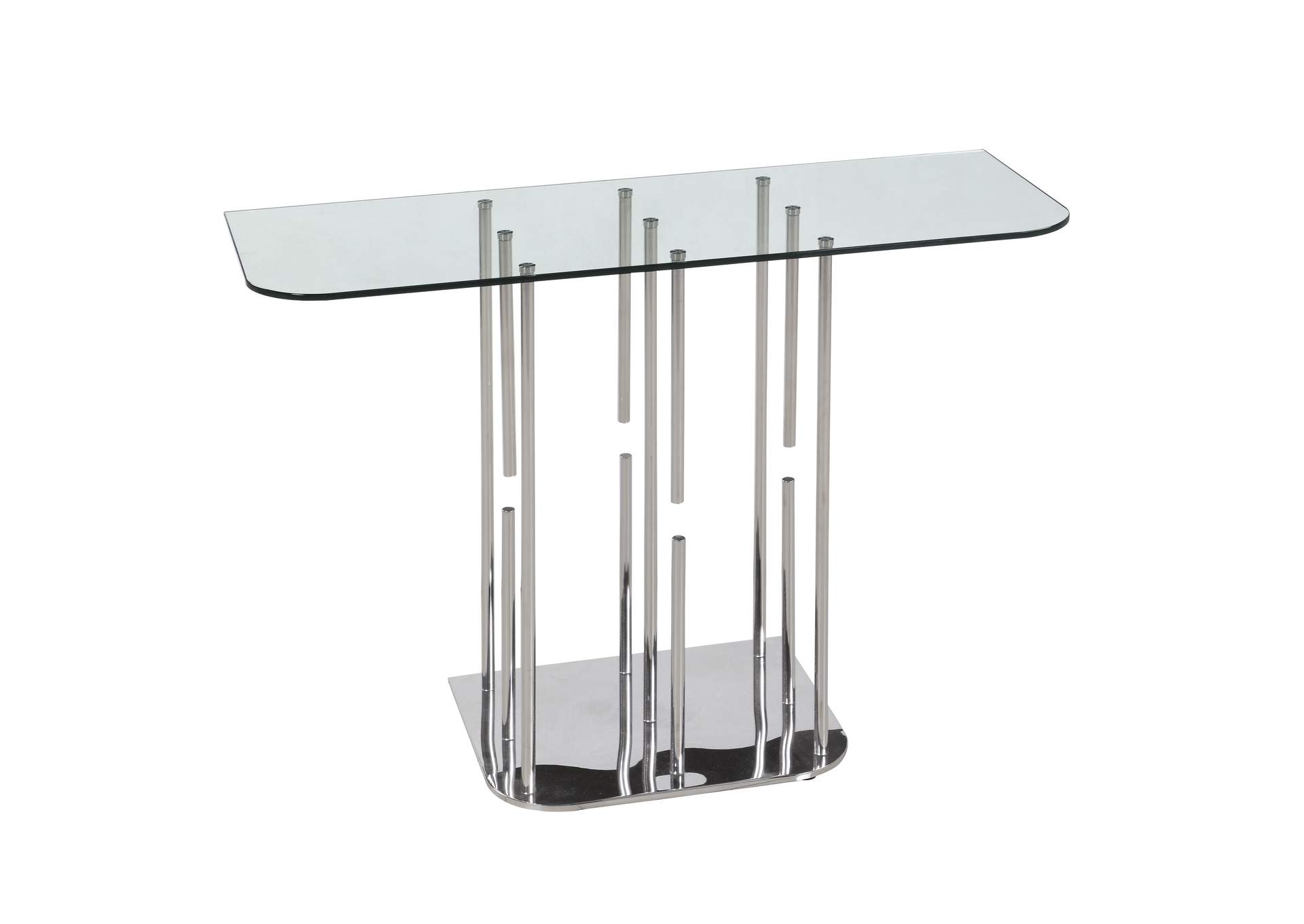 Contemporary Floating Pedestal Sofa Table image 4