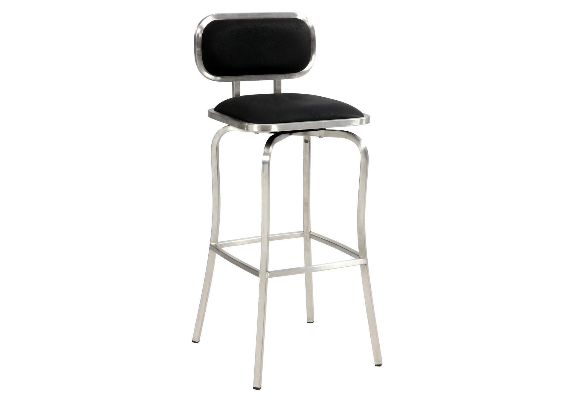 Modern Bar Height Stool With Memory Swivel image 3