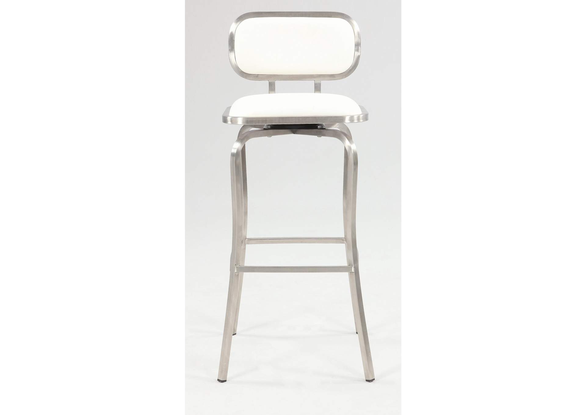Modern Bar Height Stool With Memory Swivel