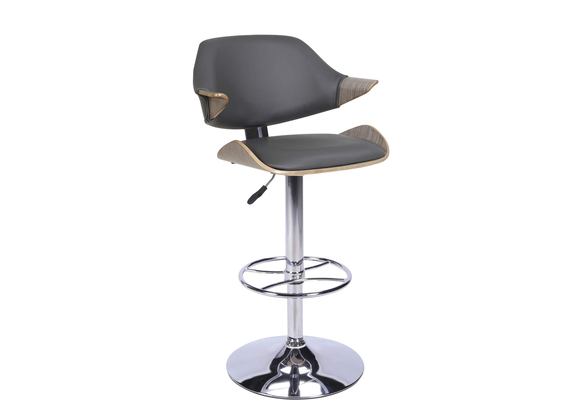 Curved Back Pneumatic-Adjustable Stool image 1