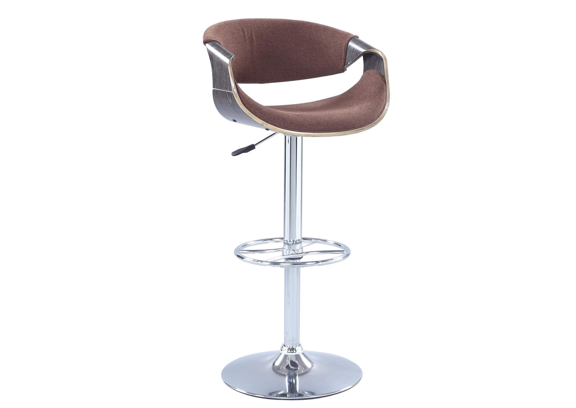 Bent Wood Saddle Seat Pneumatic-Adjustable Stool image 3
