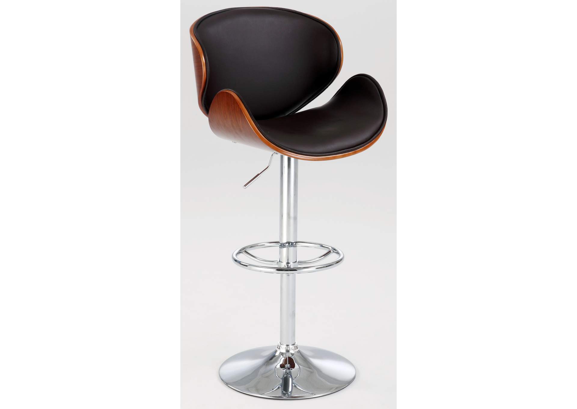 Modern Oversized Height-Adjustable Swivel Stool image 1