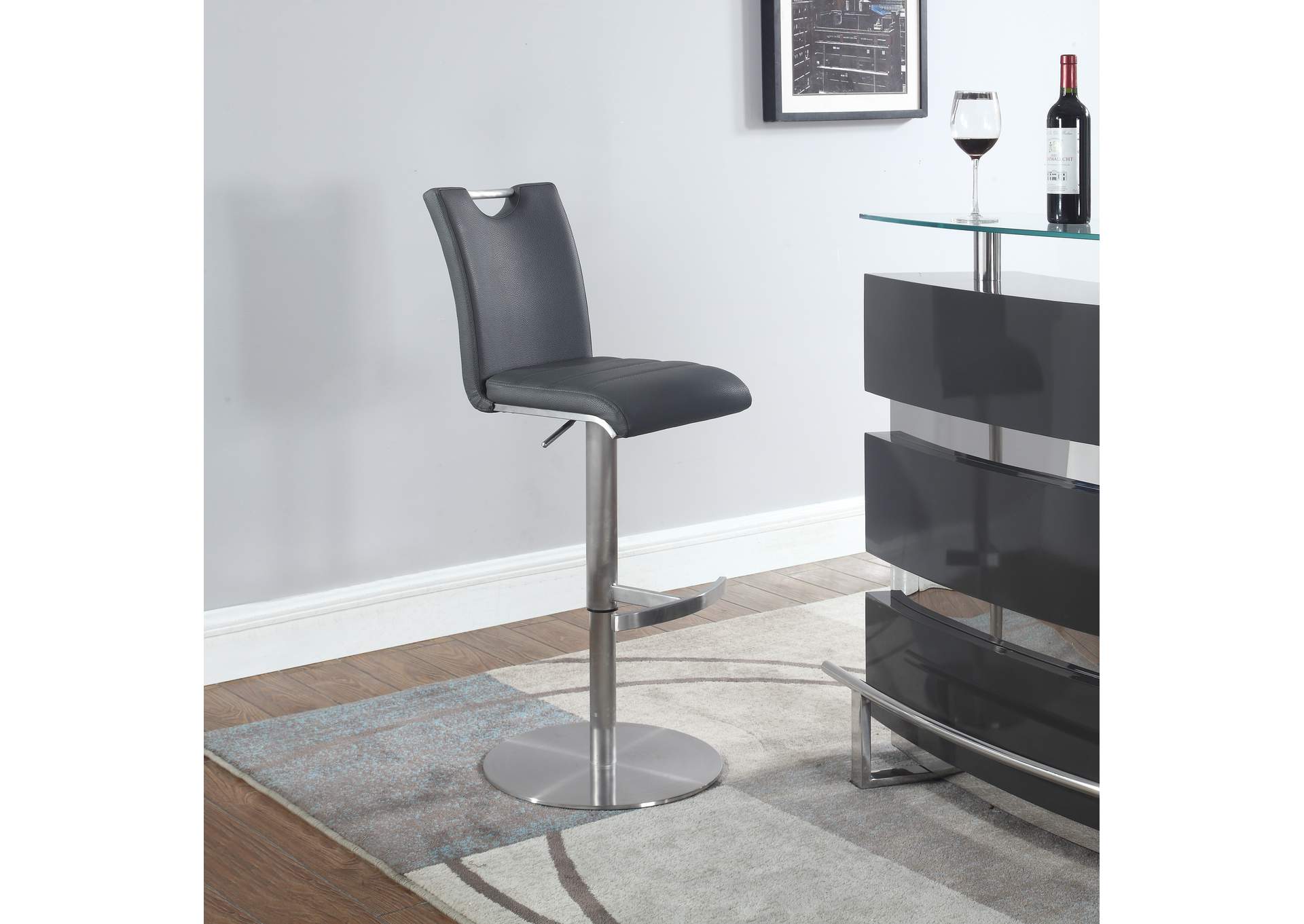 Handle Back Pneumatic-Adjustable Stool image 1