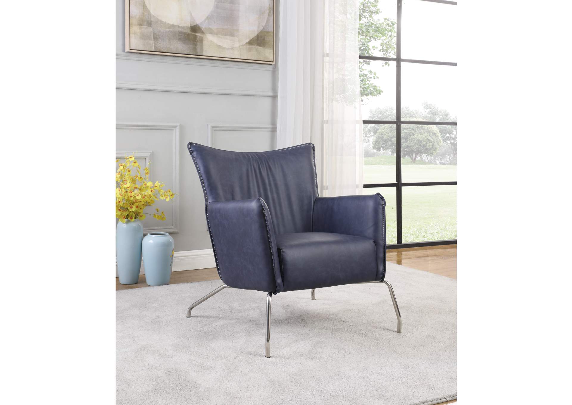 Accent Chair With Steel Frame image 3