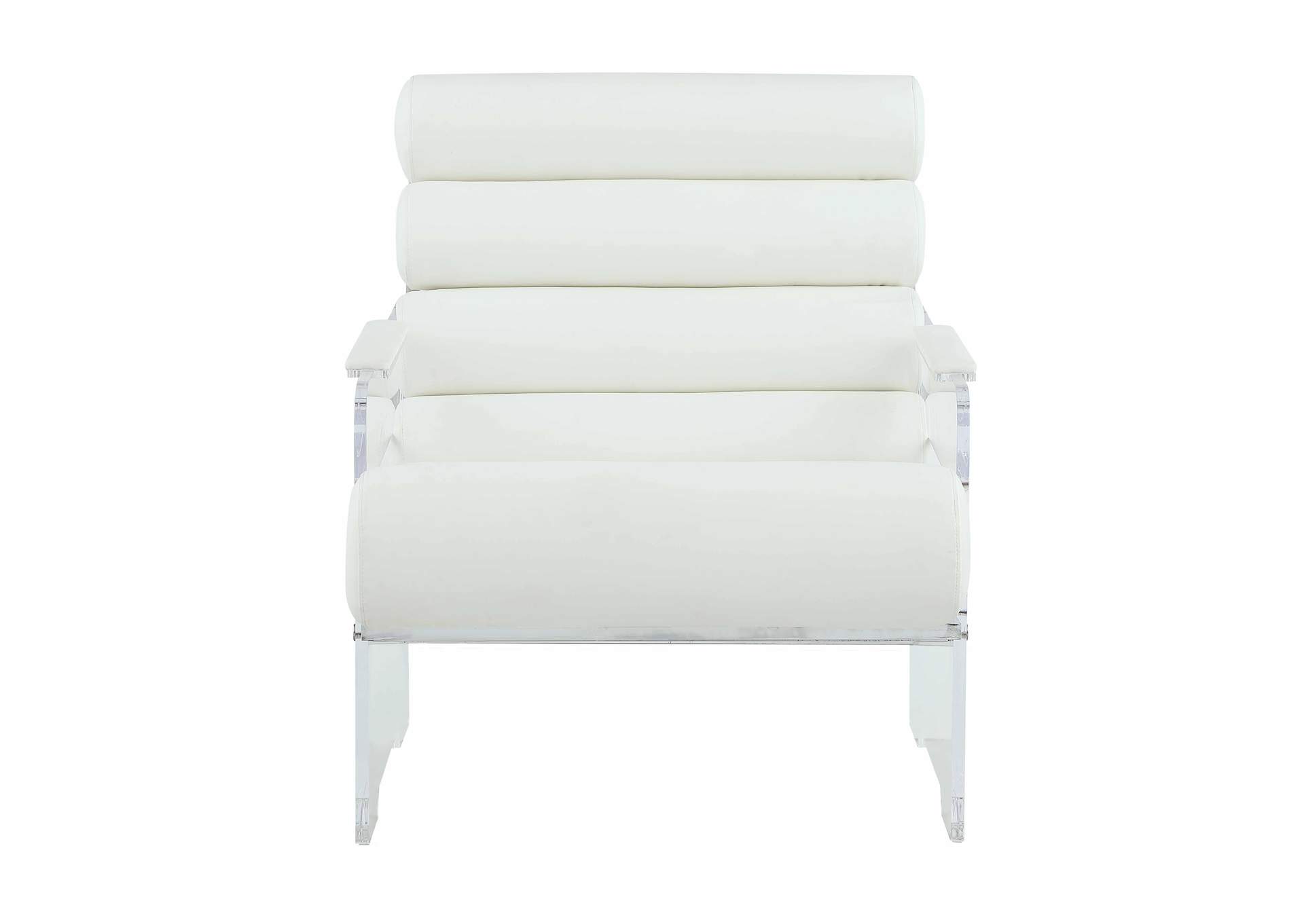 Contemporary Acrylic Frame Accent Chair image 4