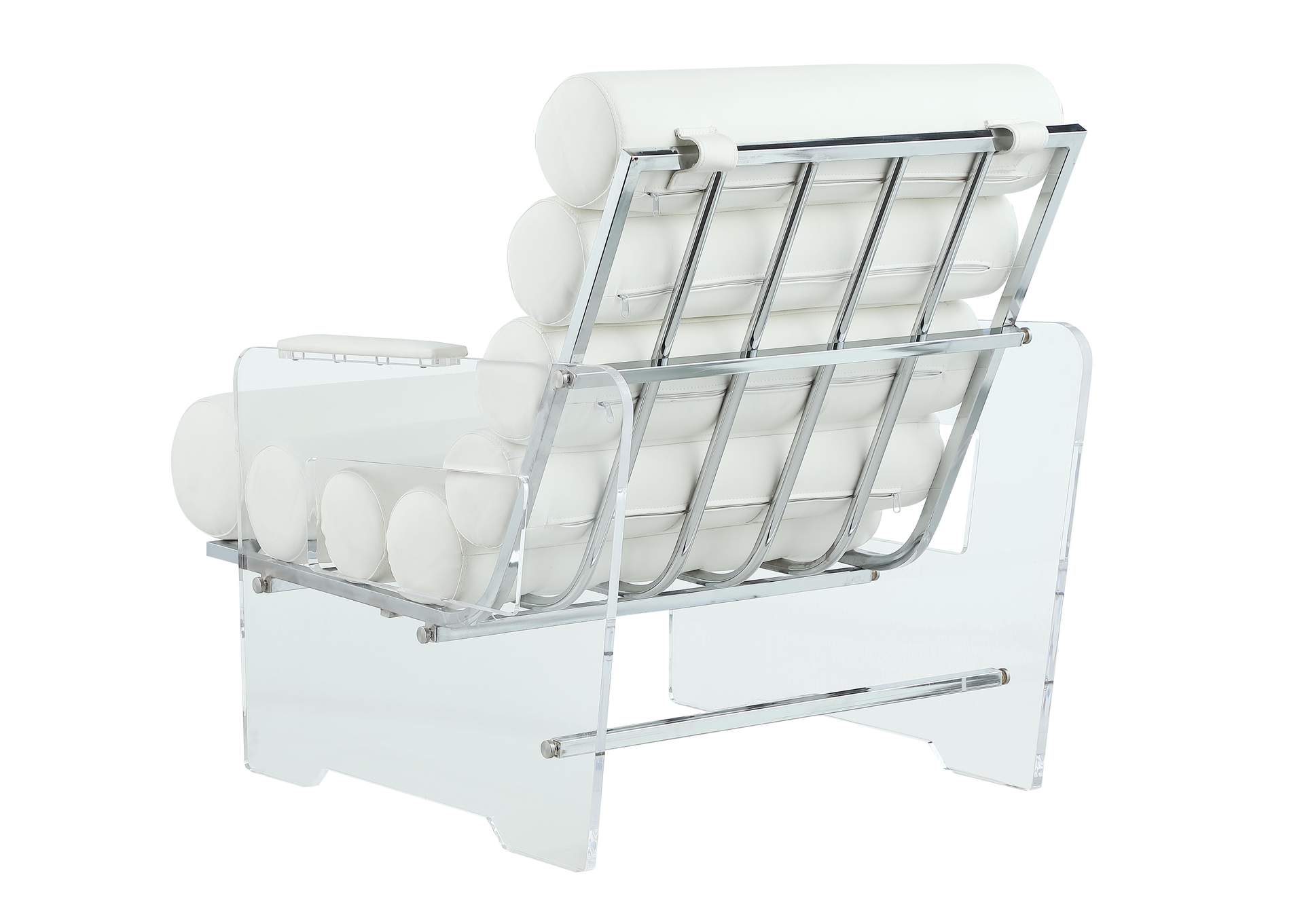 Contemporary Acrylic Frame Accent Chair image 6