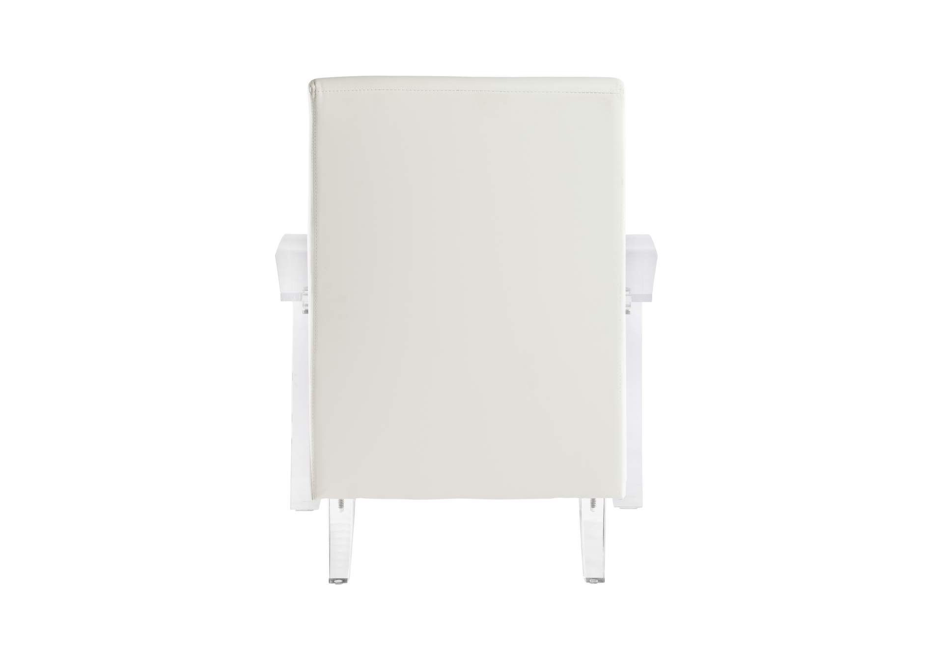 Solid Acrylic Accent Chair With Pvc Upholstery image 6