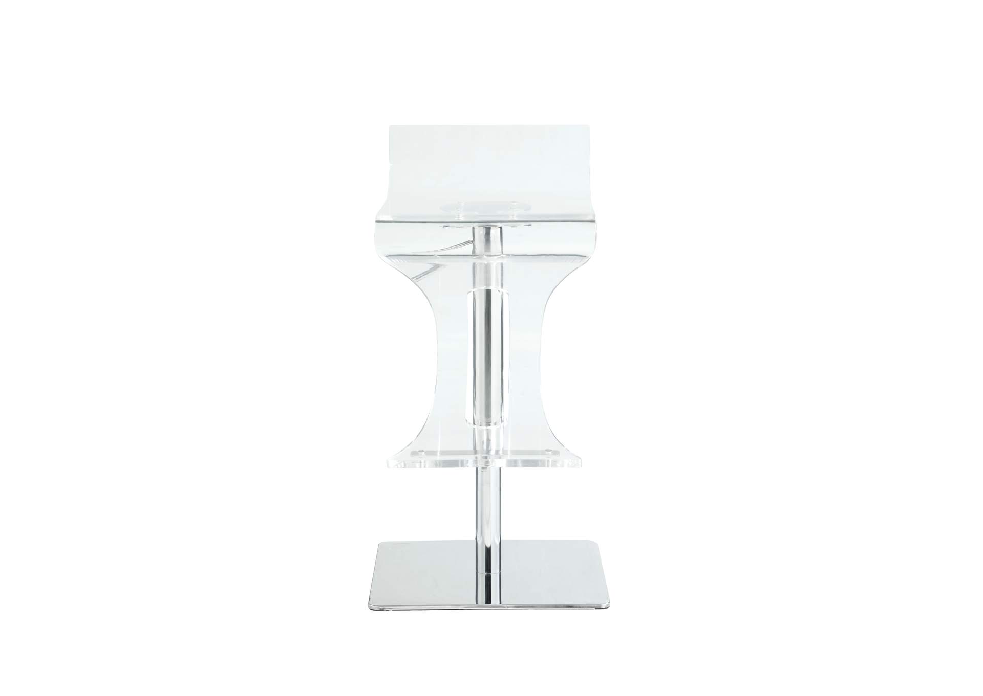Contemporary Pneumatic-Adjustable Stool With Acrylic Seat image 5