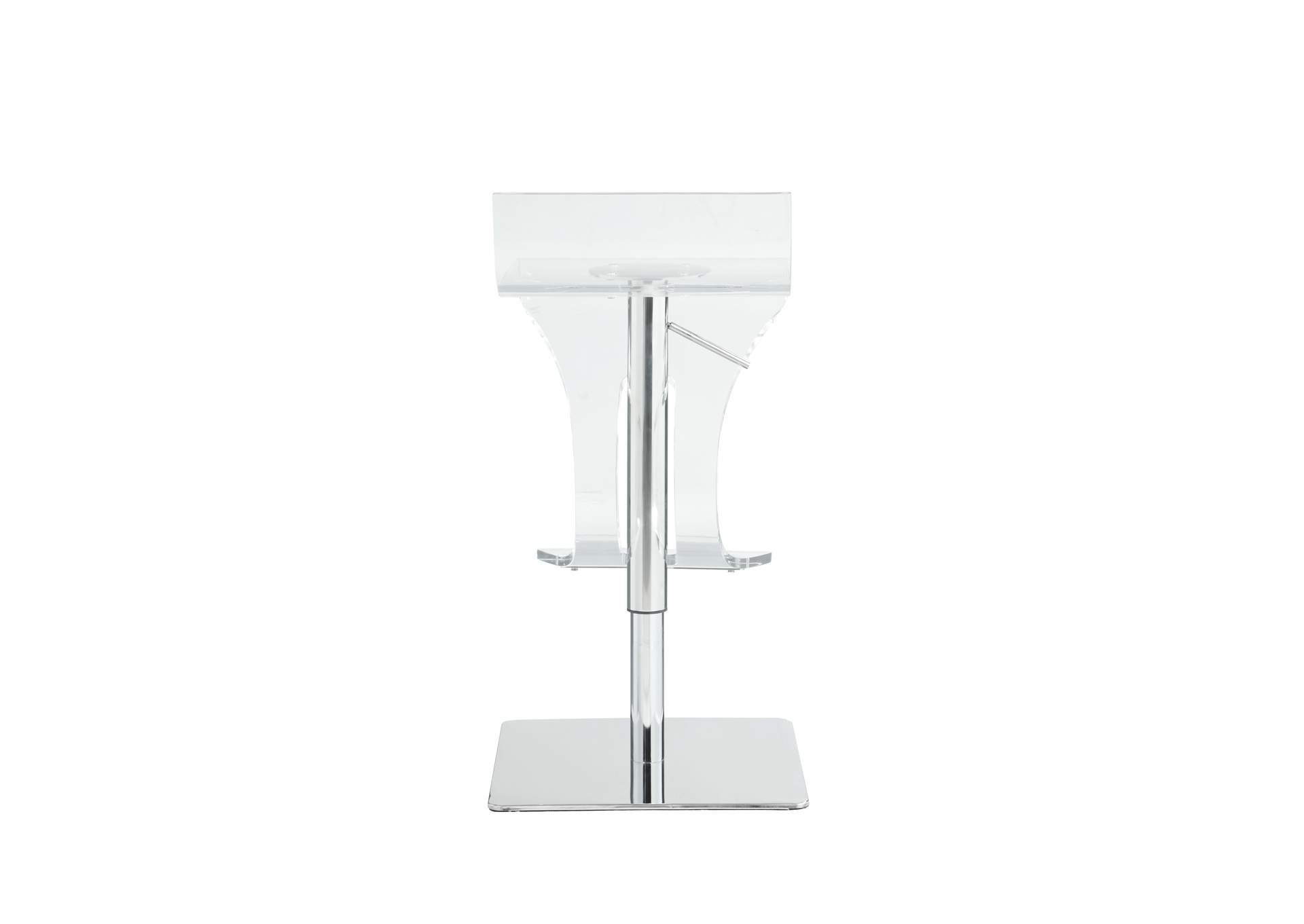 Contemporary Pneumatic-Adjustable Stool With Acrylic Seat image 7