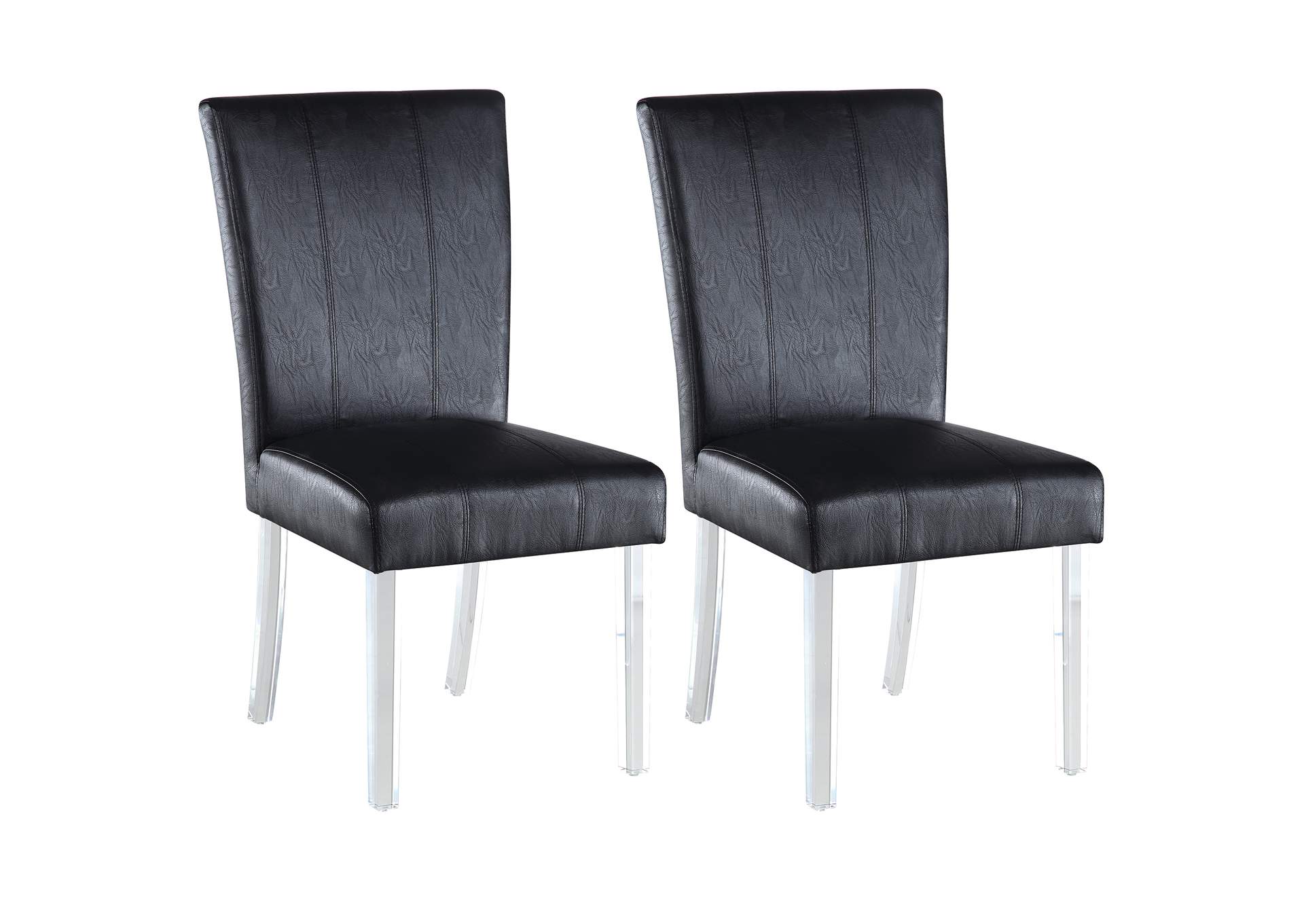 Contemporary Curved Flare-Back Parson Side Chair image 8