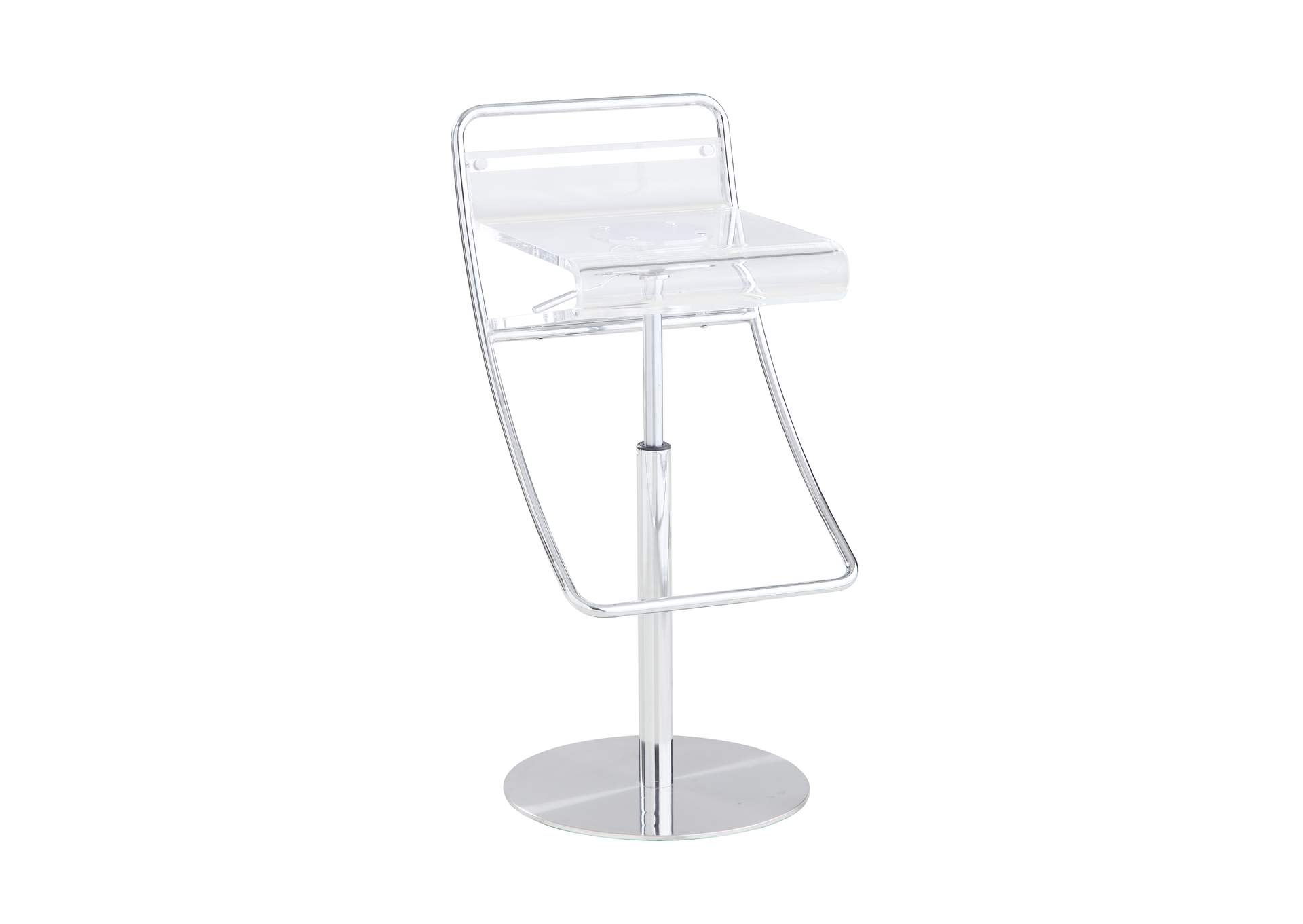 Acrylic Pneumatic Adjustable-Height Stool image 6