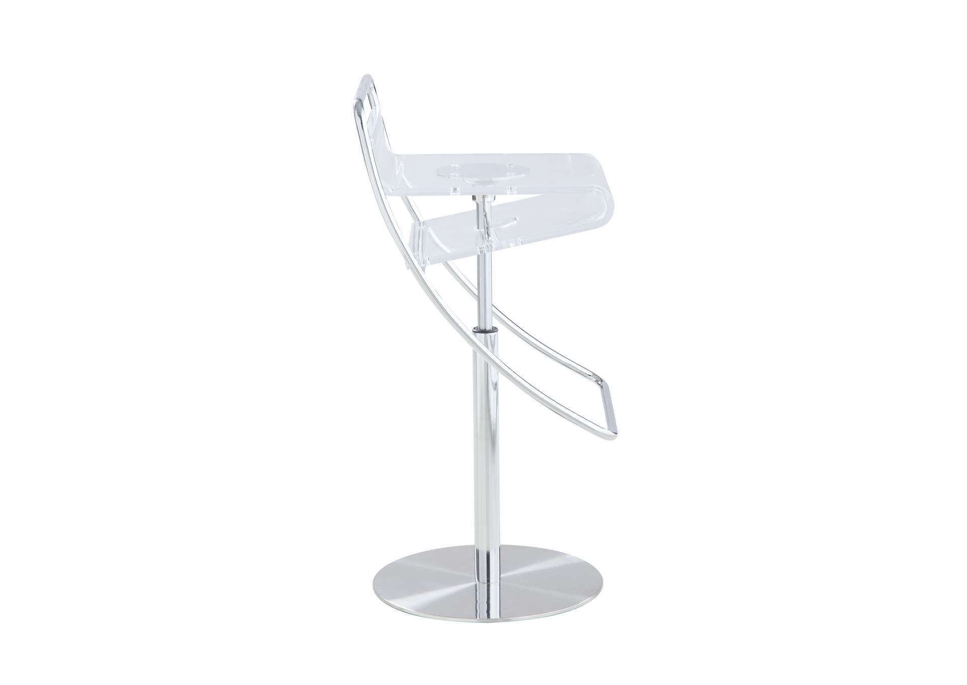 Acrylic Pneumatic Adjustable-Height Stool image 7