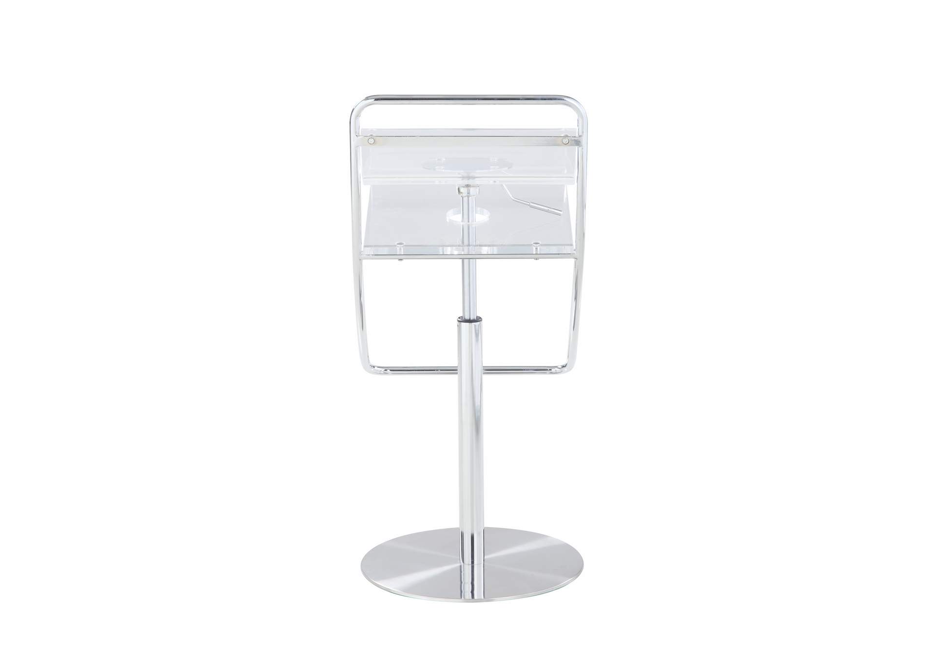 Acrylic Pneumatic Adjustable-Height Stool image 8