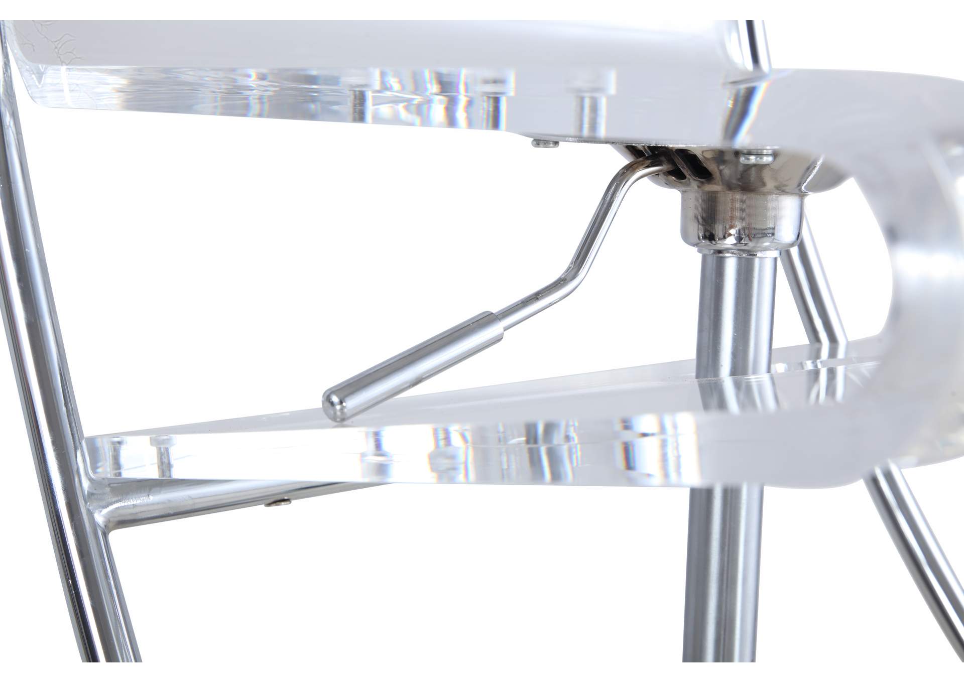 Acrylic Pneumatic Adjustable-Height Stool image 9